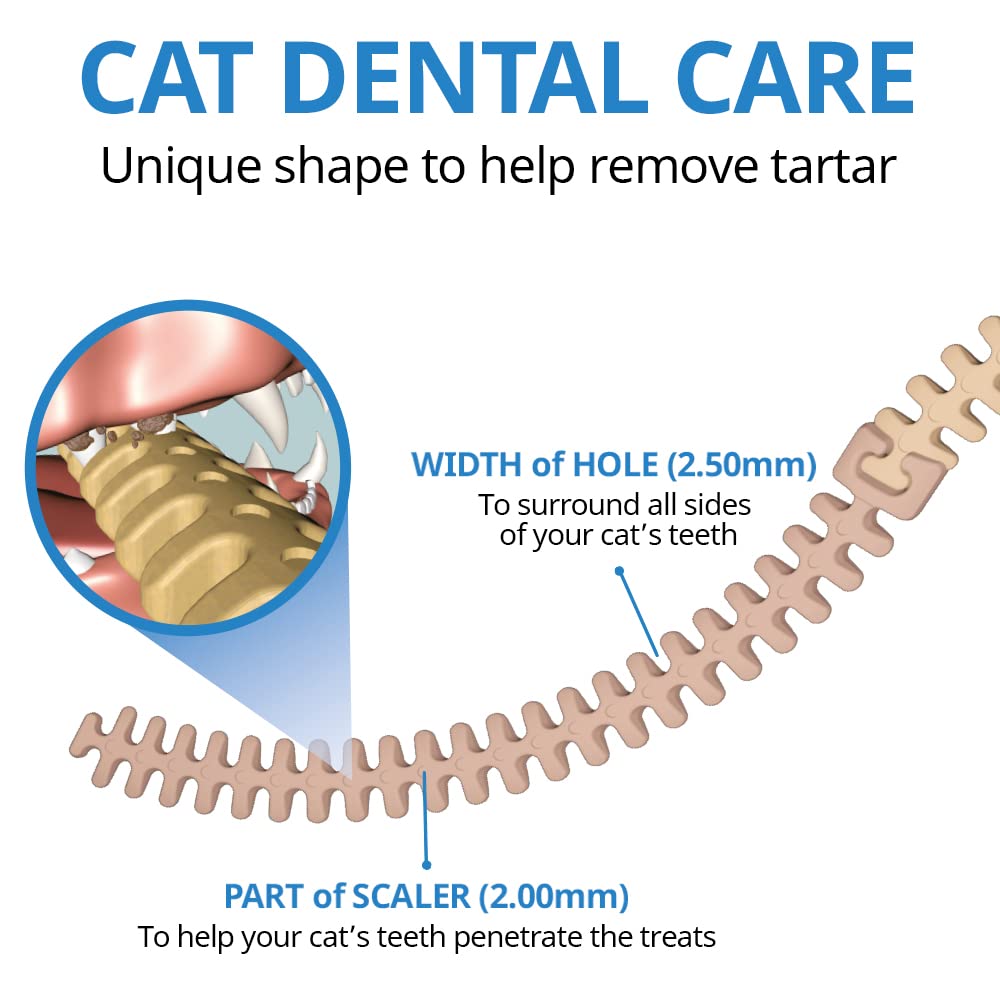 DR.PETRA CATZZLE Cat Treats, Dental Chews for Indoor Cats, Cat Teeth Cleaning, Dental Care Snacks - Urinary Tract Health (Chicke