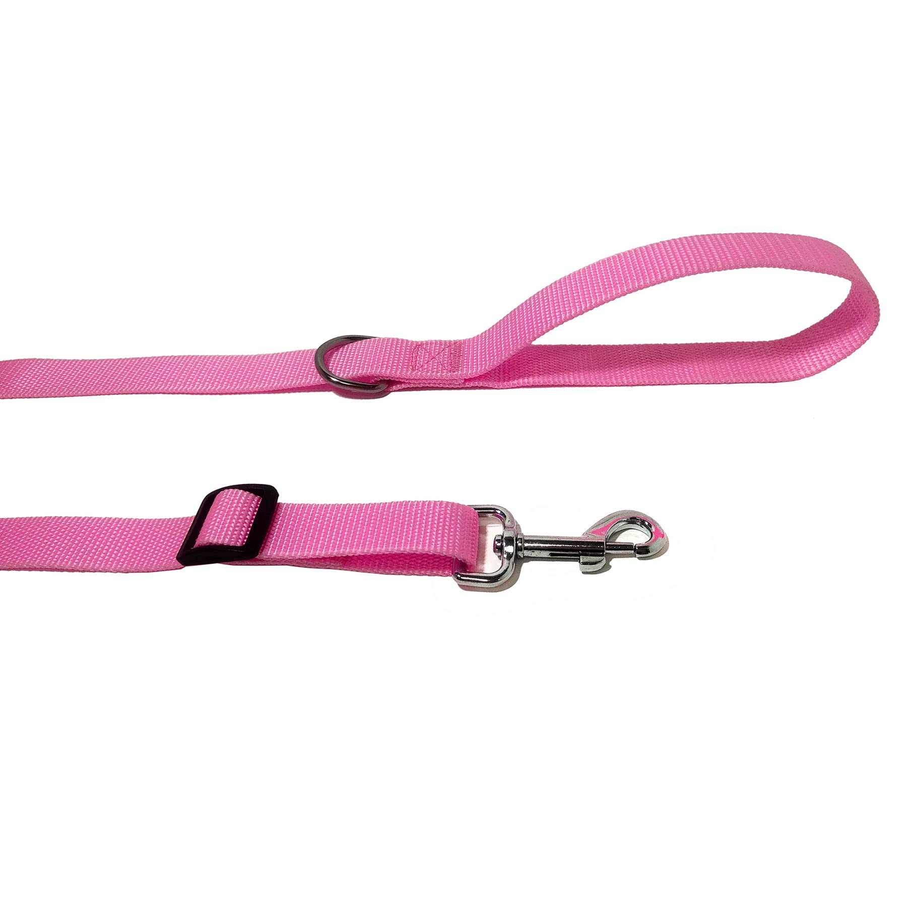 6Ft/ 10Ft Adjustable Dog Leash, Nylon Dog Leashes For Medium Large Dogs (10Ft, Pink)