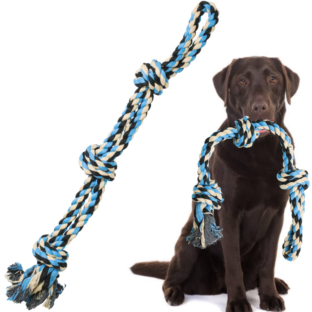 Xl Dog Rope Toy For Aggressive Chewers - Dog Toy, Benefits Non-Profit Dog Rescue, Large Dog Toys, Durable Dog Toys For Aggressiv