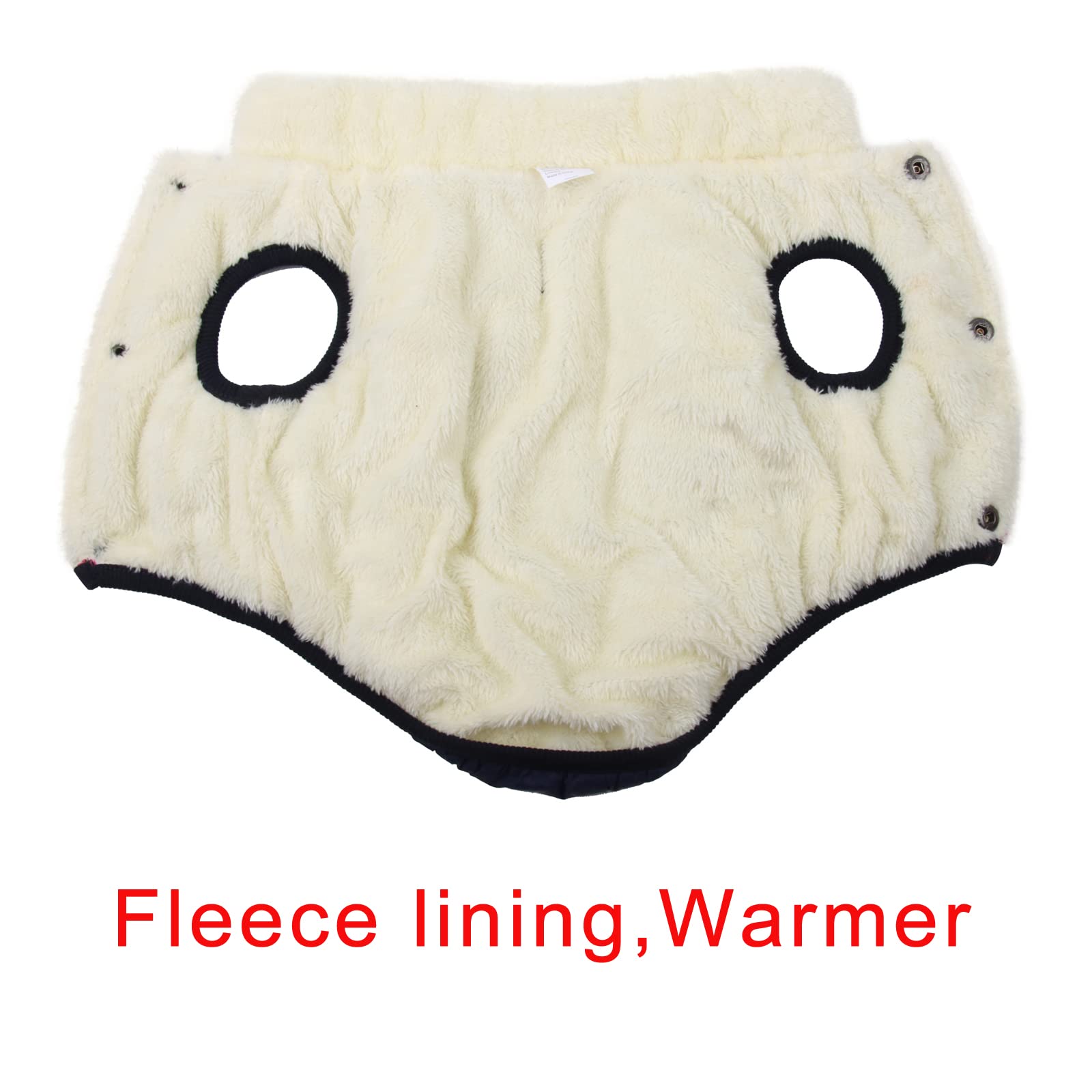 Joydaog Fleece Lined Warm Dog Jacket For Puppy Winter Cold Weather,Soft Windproof Small Dog Coat,Blue M