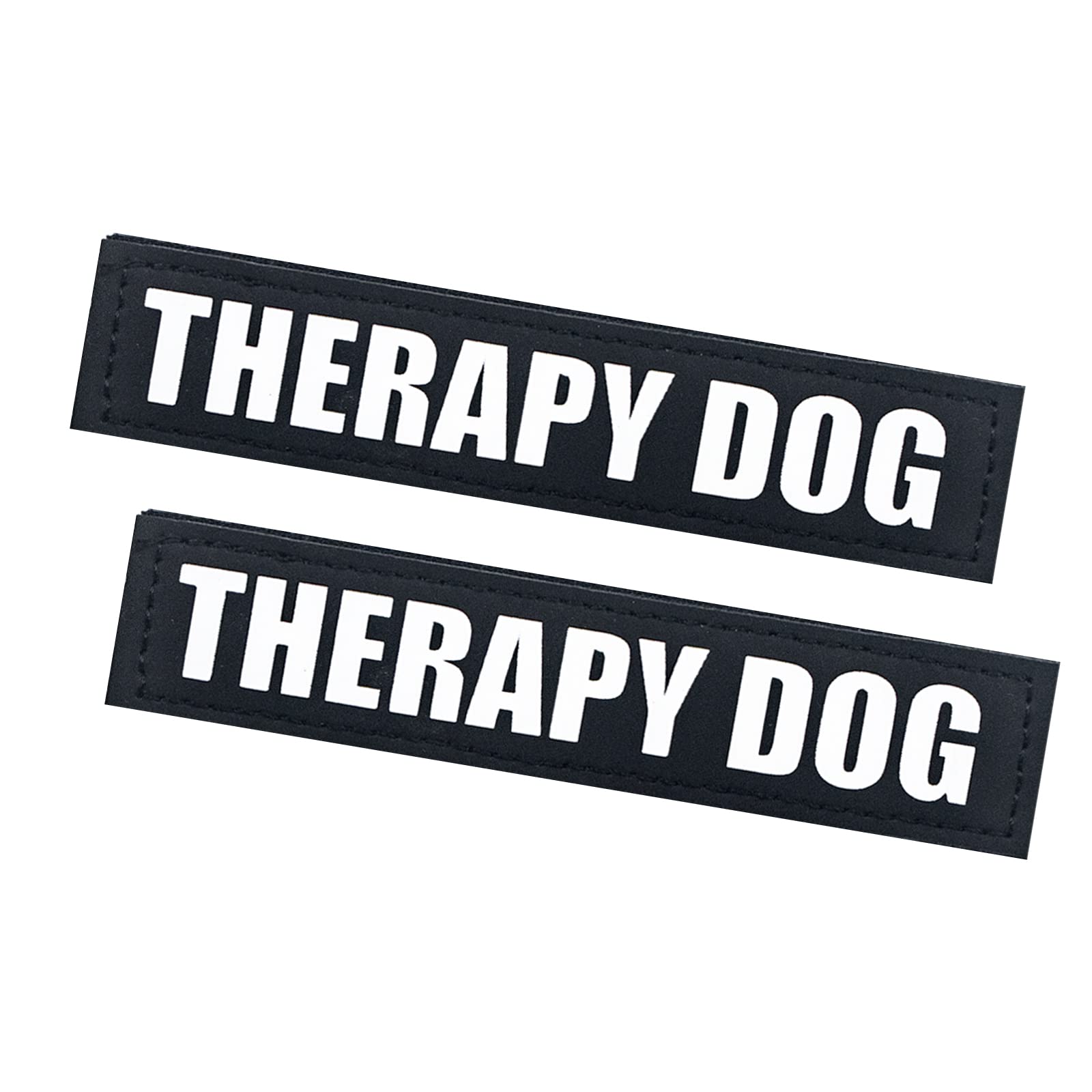 2Pack Black Service Dog Patch, Removable Dog Vest Patches, In Training Dog Patch, Dog Harness Patches With Hook Backing, Therapy