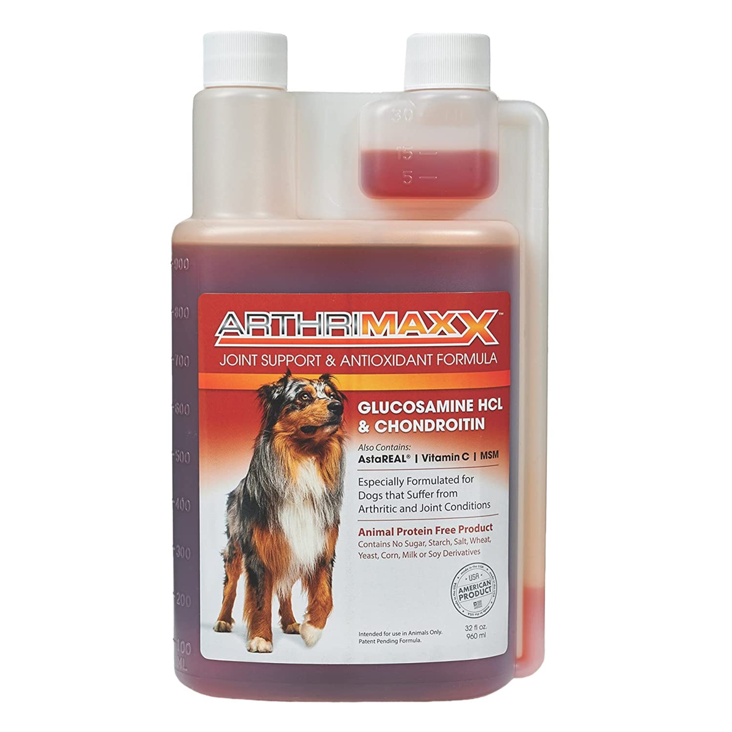 ArthriMAXX Dog Supplement for Joint Inflammation & Arthritis, Naturally Potent Dog Joint Care, Antioxidant Formula with MSM, Cho