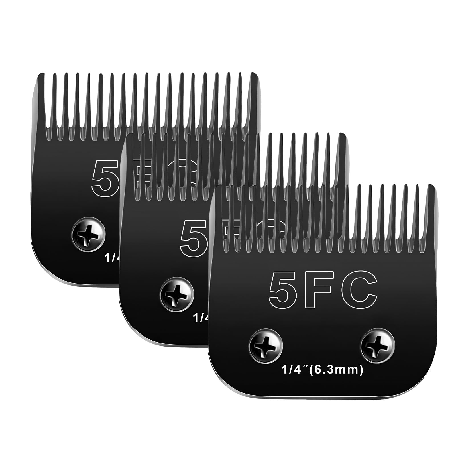 5F Blades Dog Grooming Blades Compatible with Andis/Oster A5/Wahl KM-10 Series Dog Clippers,Detachable Clipper Replacement Blade