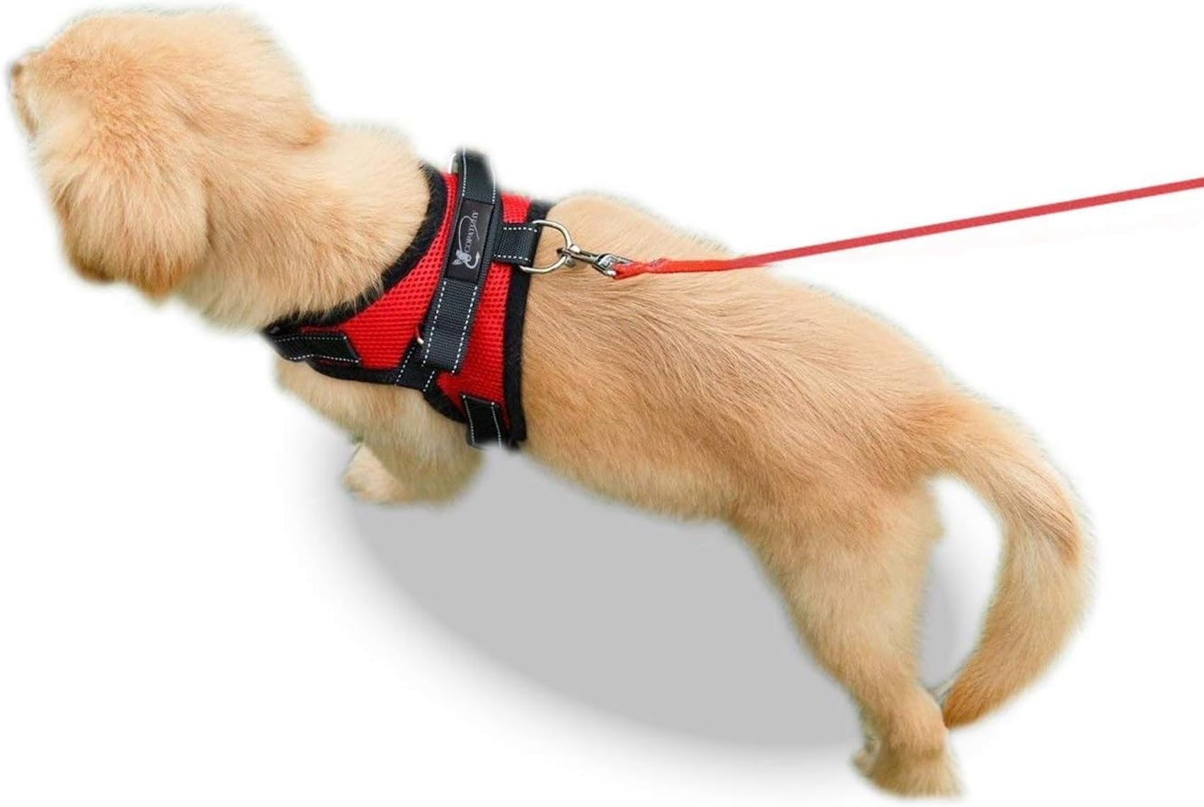 Copatchy Dog Harness Small Sized Dog - All Weather Mesh Overhead Adjustable No Pull Vest Puppy Reflective Harness With Handle For Small And Medium Dogs By Copatchy - Harness (Red) Small