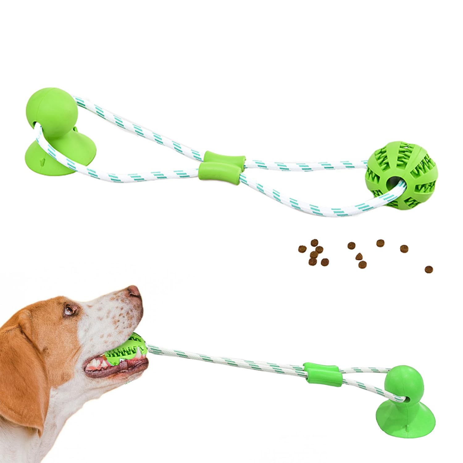 Dog Toys Tug of War with Suction Cup - Interactive Chew Toy for Aggressive Chewers, Suitable for All Breeds, Dog Games to Keep T