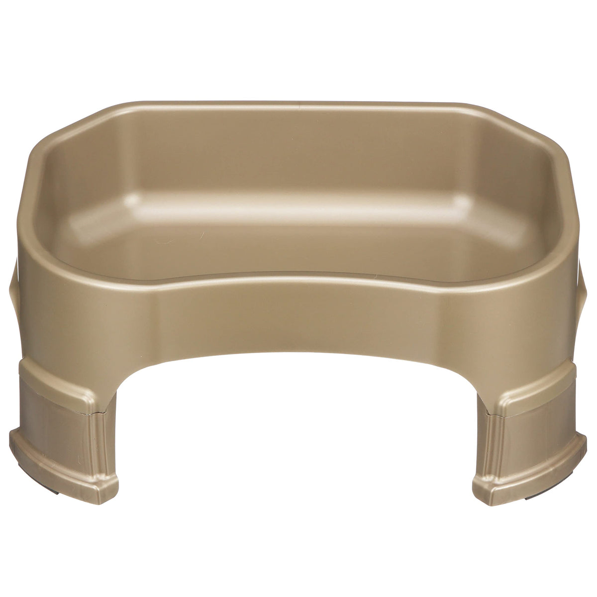 Neater Pet Brands Big Bowl with Leg Extensions Huge Jumbo Trough Style Dog Pet Water Dish (1.25 Gallons, Champagne)
