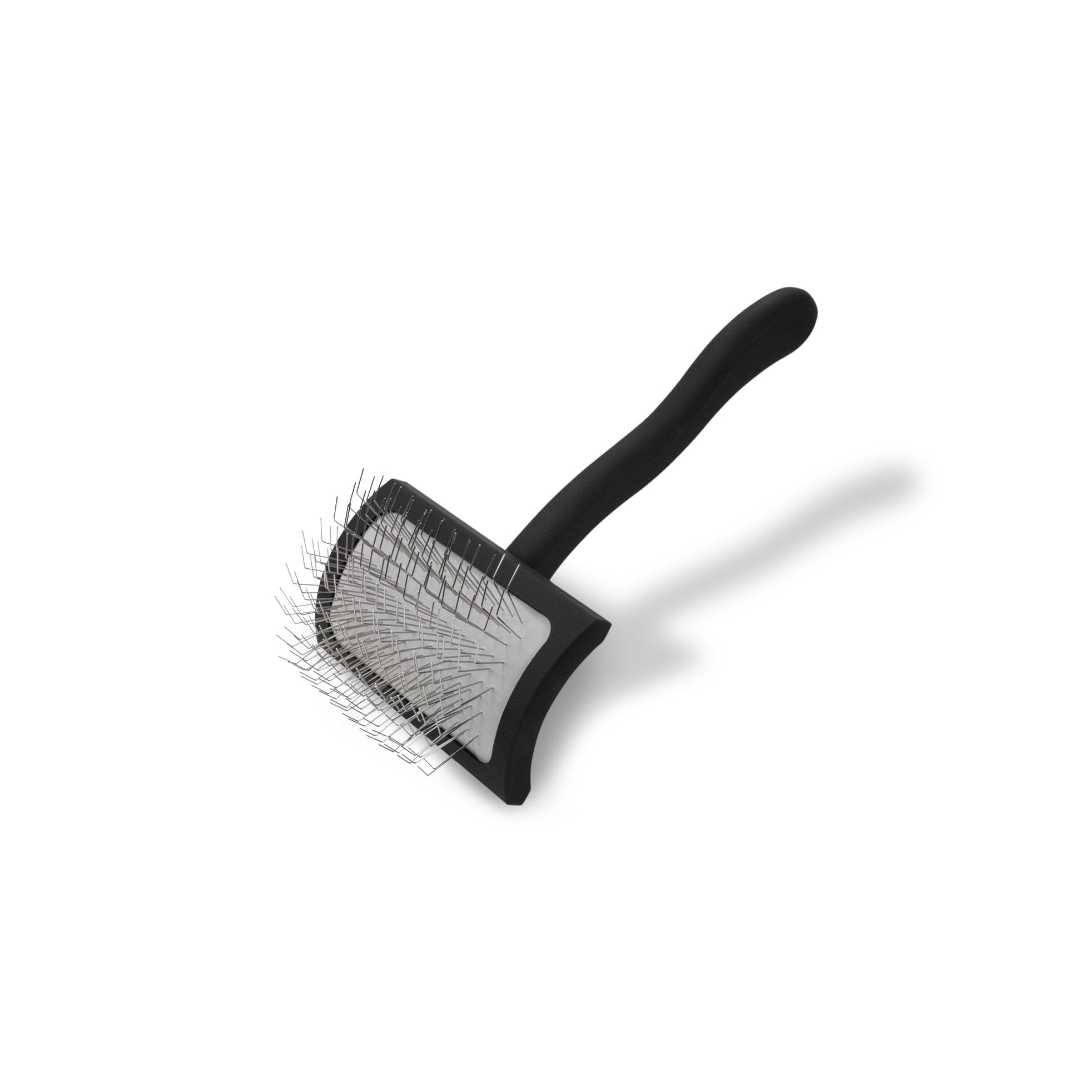 Chris Christensen Big K Dog Slicker Brush For Dogs (Goldendoodles, Labradoodles, Poodles), Groom Like A Professional, Fluff Detangle Style, Saves Time Energy, Black, Medium