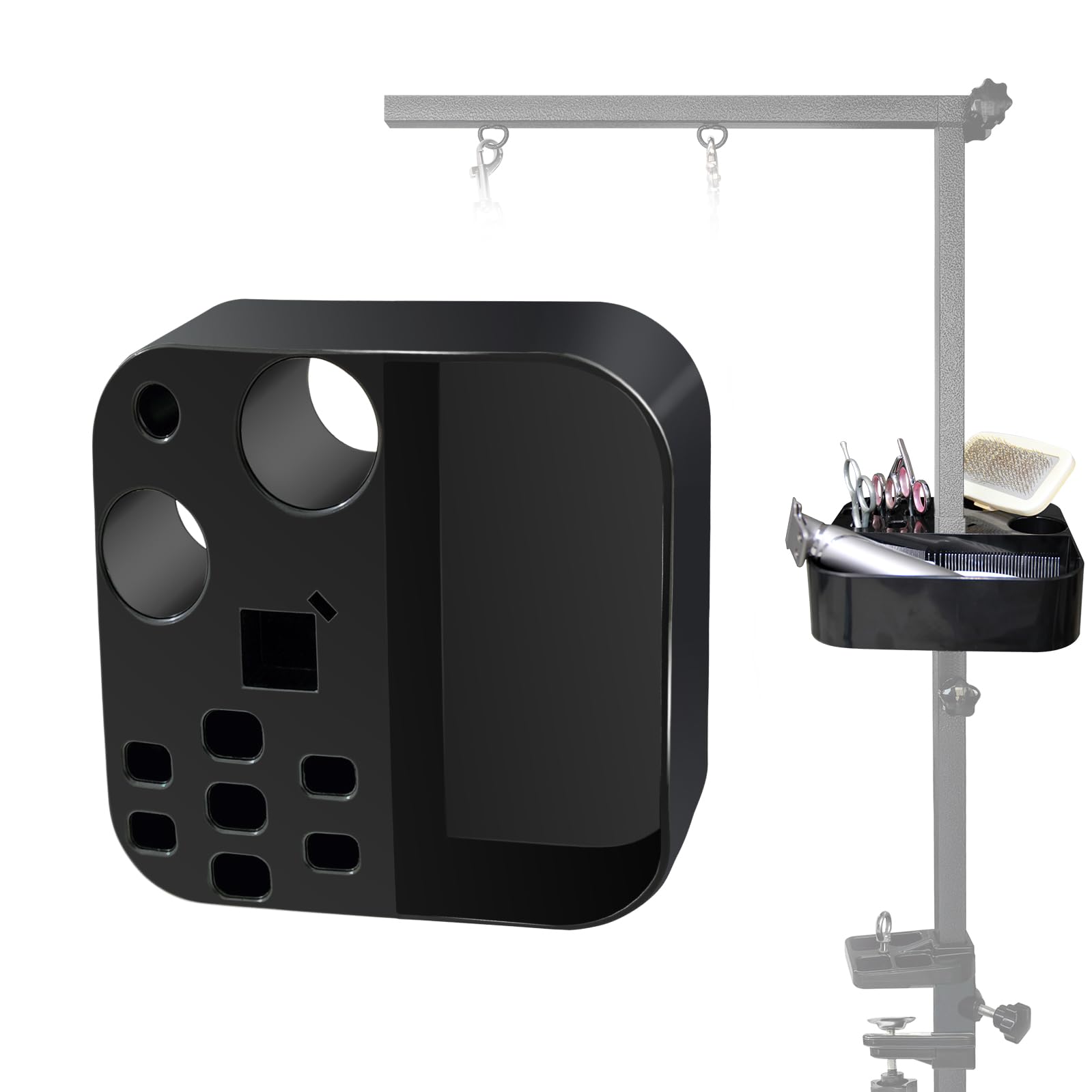 Portable Pet Grooming Tool, Dog Grooming Arm Accessories, Hairdressing Scissors Clips Brushes Organizer For Pet Shop