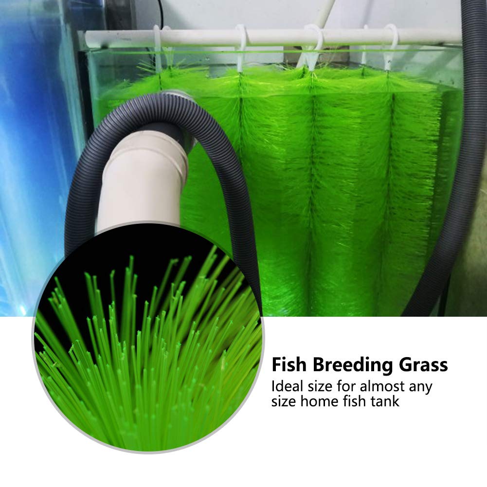 Zerodis 60cm / 100cm Aquarium Artificial Grass Decorative Fish in Aquarium Fish for Breeding(100CM)