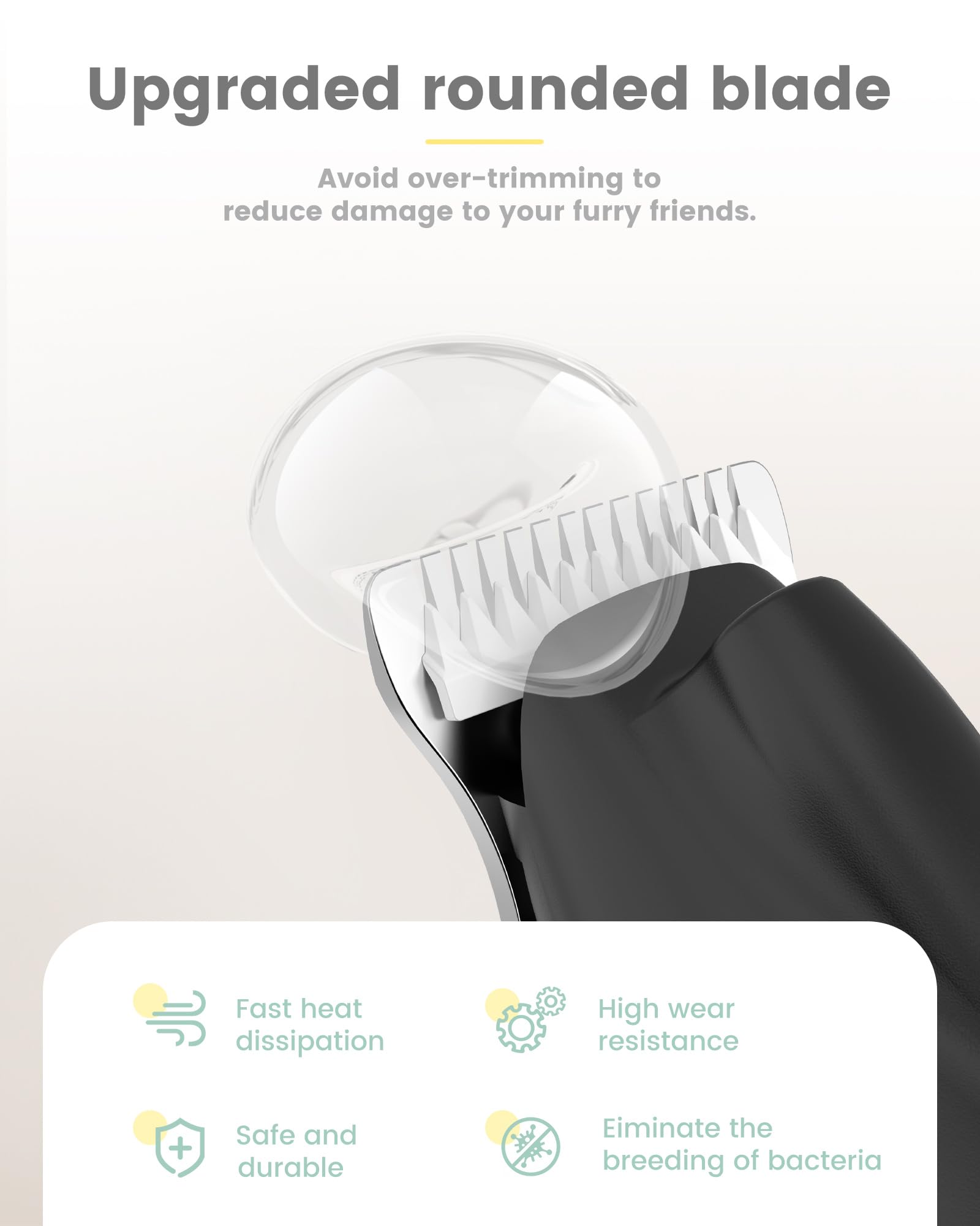 Papmini Dog Grooming Kit With Led Display,35Db Ultra-Low Noise Dog Clippers For Grooming, Black