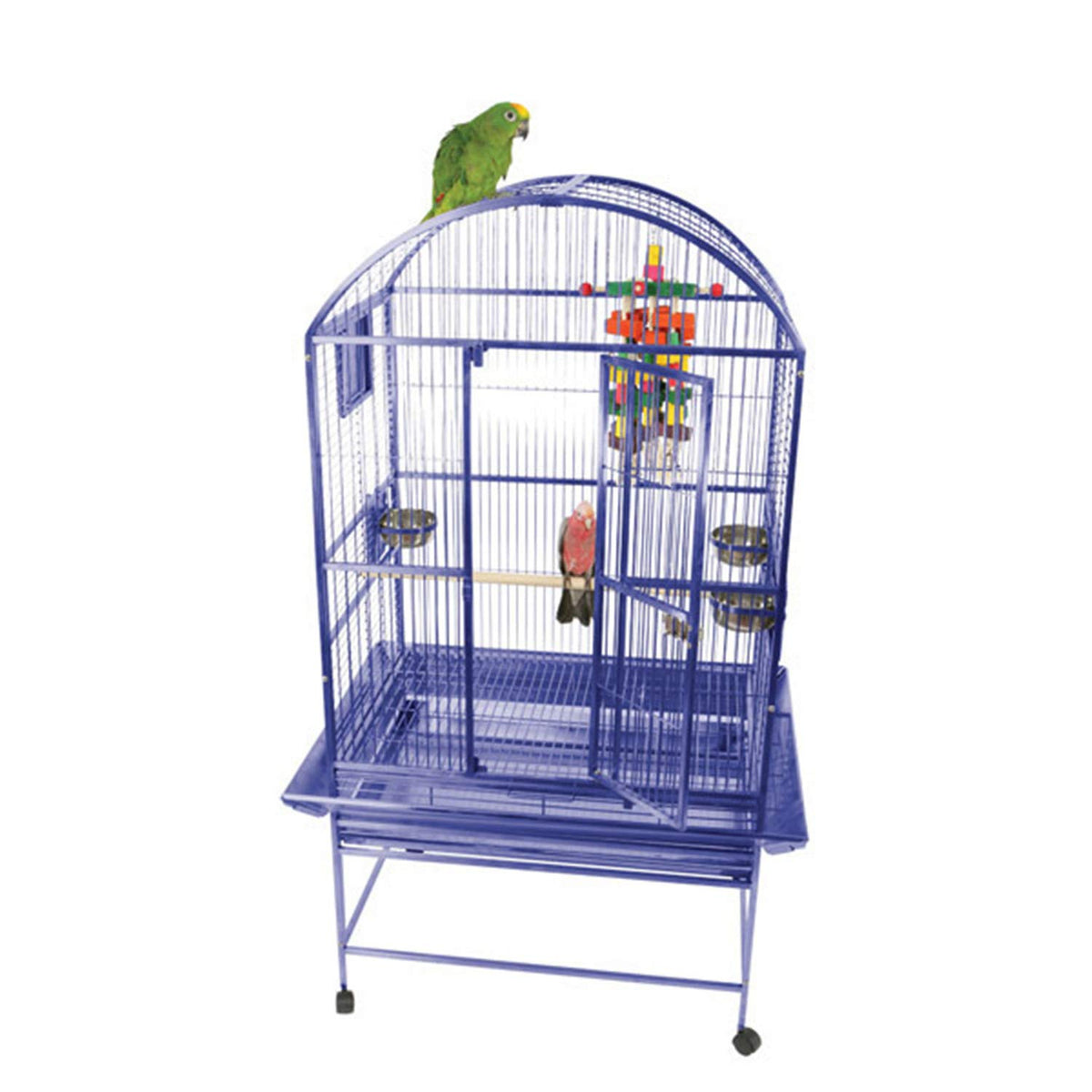 A&E Cage Co. Dome Top Cage With 58 Bar Spacing 24X22 Stainless Steel 9002422 Stainless Steel