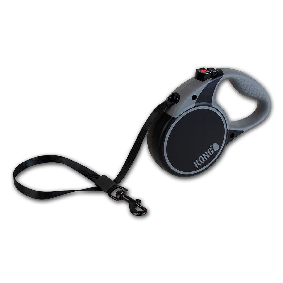 Alcott Kong Terrain Retractable Dog Leash, Medium, Black, 16' Long