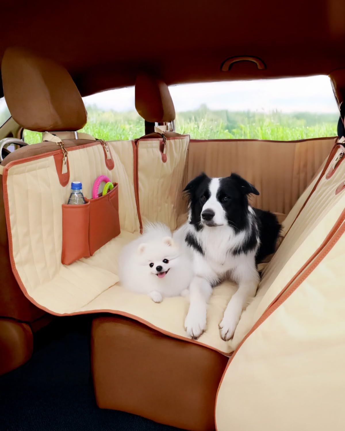 Owleys Back Seat Extender For Dogs Premium Dog Hammock For Car | Back Seat Pet Cover For Dogs | Dog Covers For Cars Back Seat (B