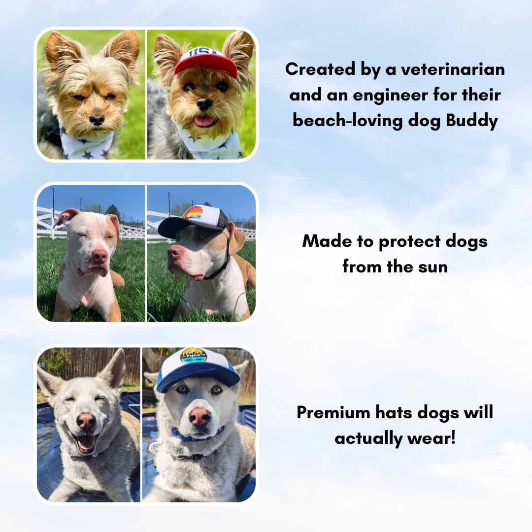 Sunset Collection, Puplid Trucker Hats For Humans Stylish Sun Protection Human Hat To Match And Twin With Your Dog(Black Surfer