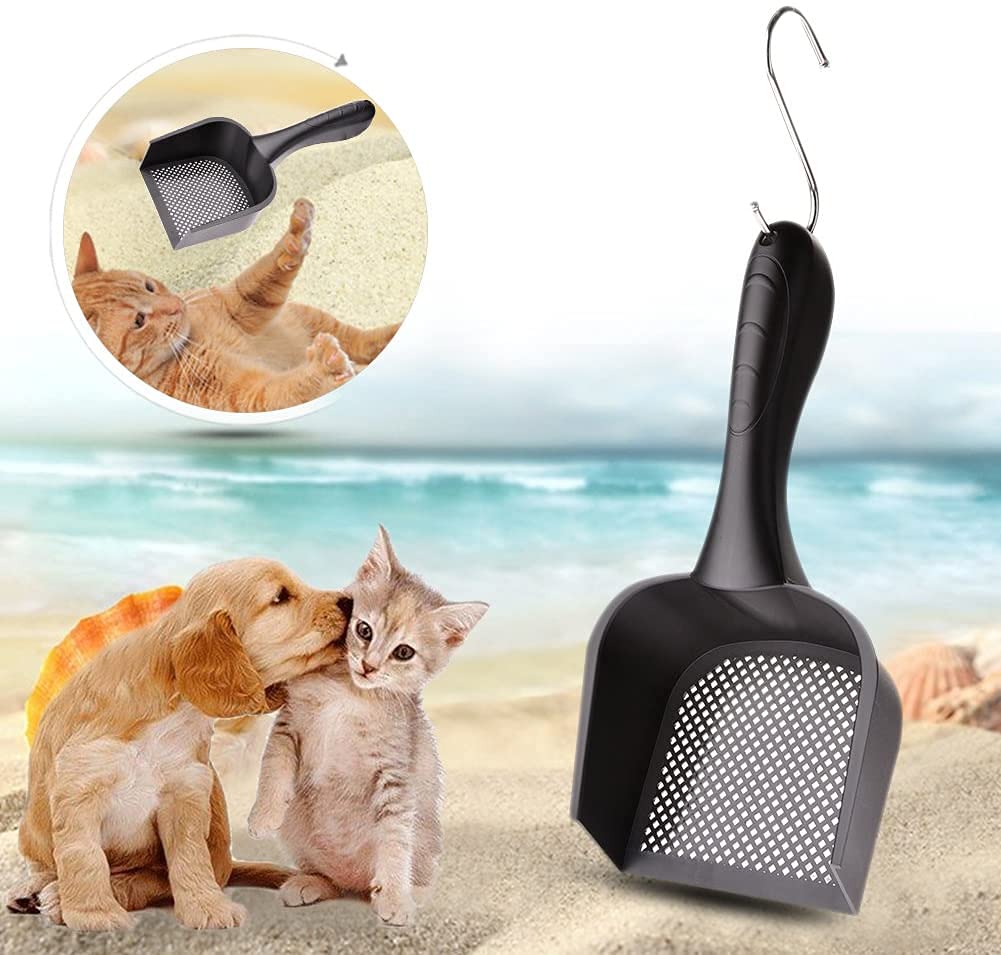 Cat Litter Scoop Reptile Terrarium Fine Sand Pet Poo Shovel Scooper Little Sifter Kitty Bedding Cleaner Net Hole: 4.5Mm