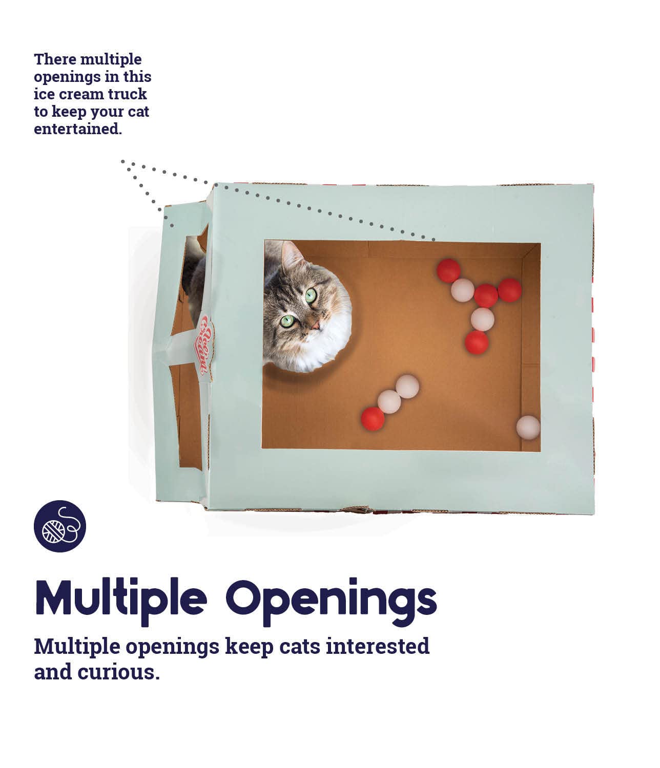 Catstages Kitty Cat Play Condo Ice Cream Truck