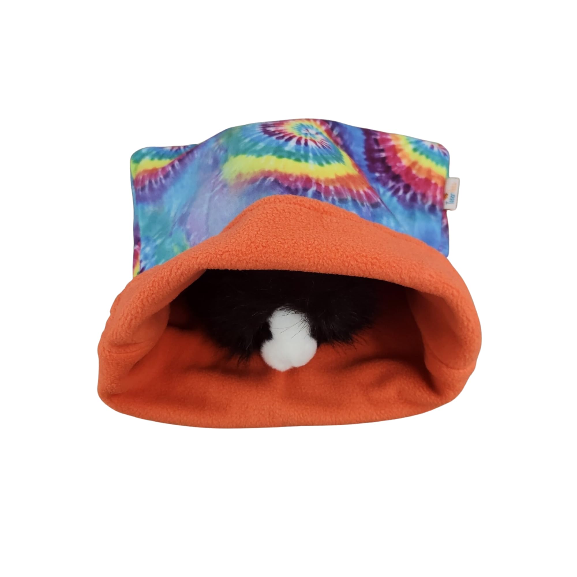 Tater Pets Snuggle Sack For Guinea Pigs Bed Pad Cuddle Sack Sleeping Bag (12''X12'')(Tie Dye)