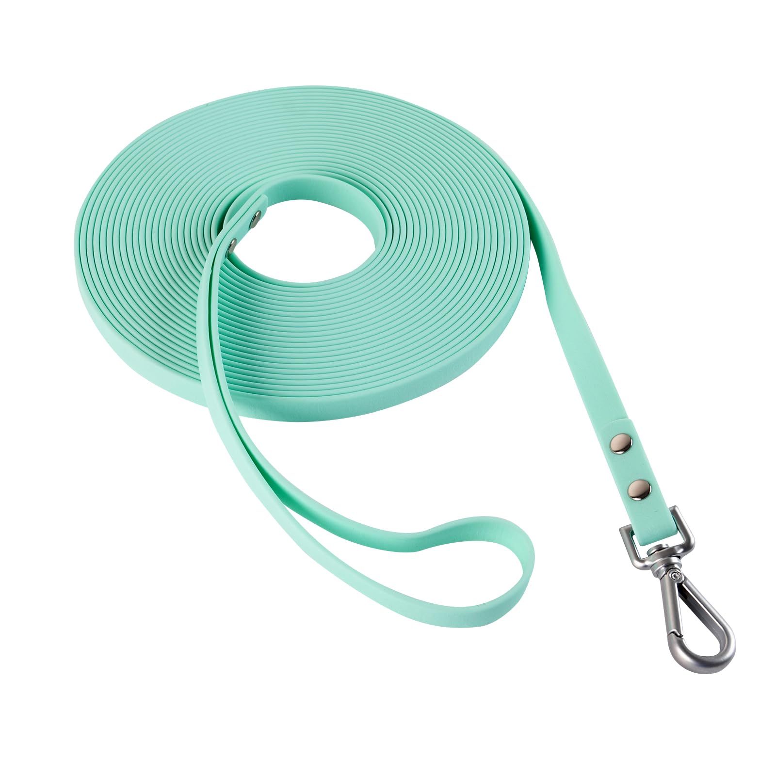 AUMAILI Dog Training Long Leash Waterproof Long Line Heavy Duty Outdoor Recall Lead 10ft 15ft 20ft 30ft 50ft for Small Medium La