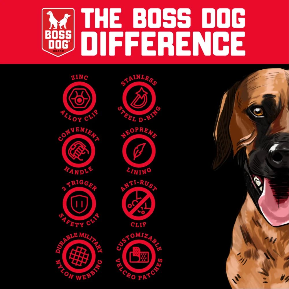 Boss Dog Tactical Collar, Purple, X-Small