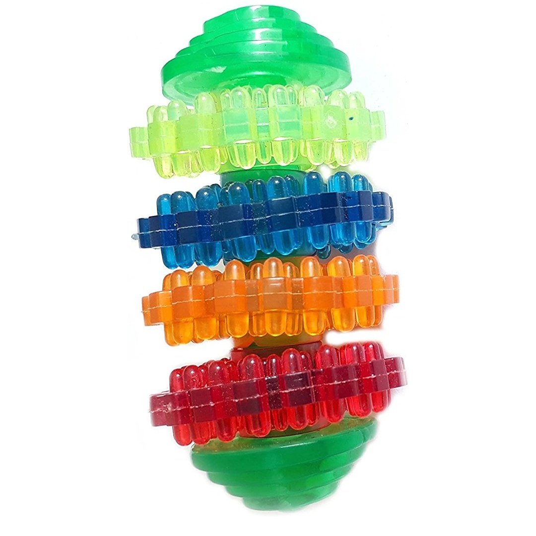 Pnm Non Toxic Latex 5 Rim & Spiked Chew Toy For Dogs & Puppies Teething Toy For Dogs & Puppies With Dog Tag (Free One Peice)
