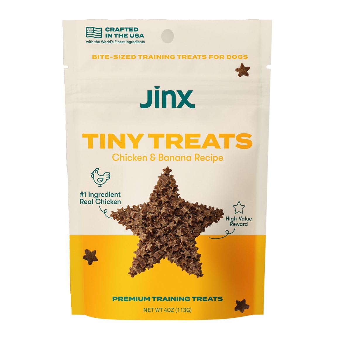 Jinx Chicken Dog Training Treats - Healthy All-Natural Mini Bite-Sized Dog Treats for Training with Cage-Free Chicken - Pet Prod