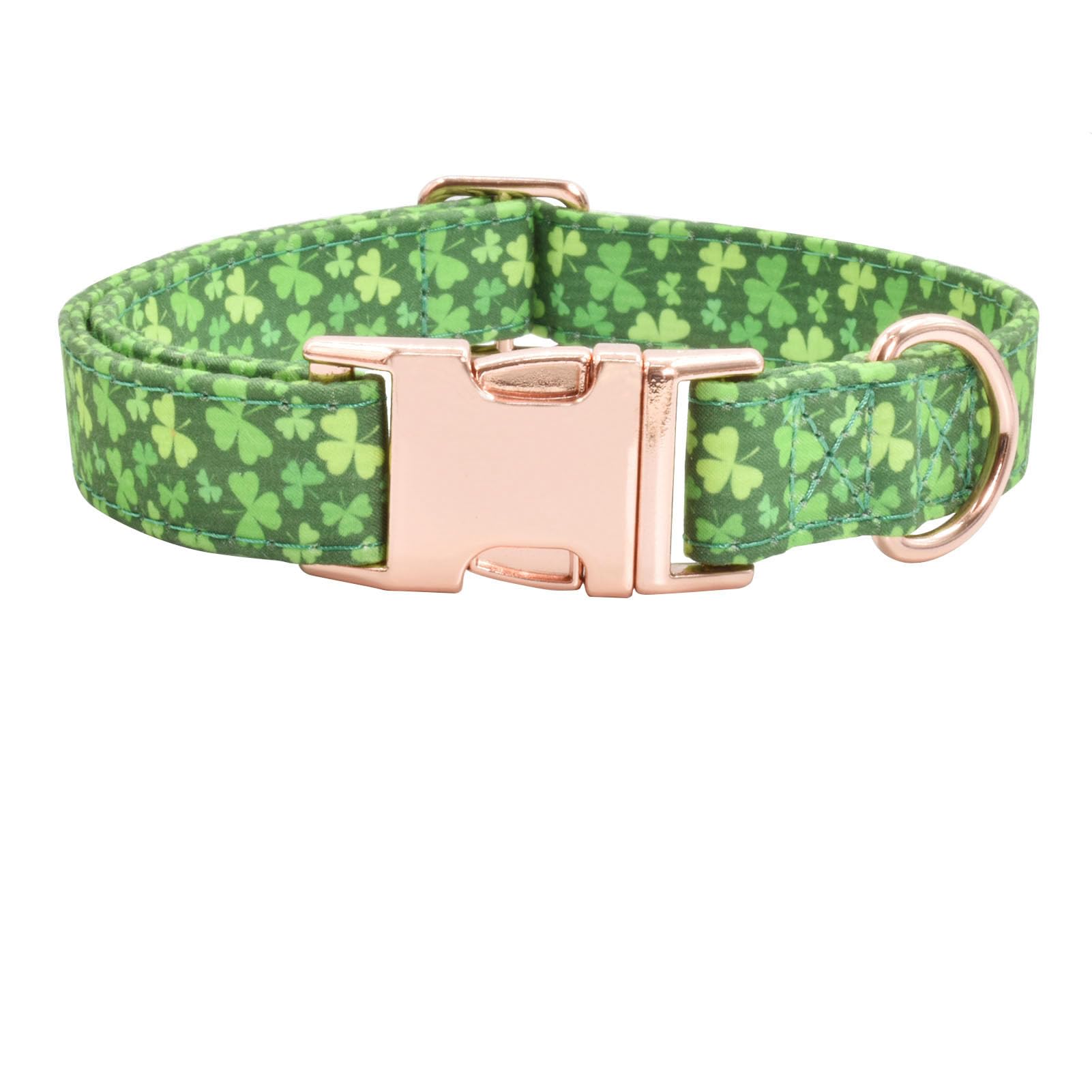 Cotton Dog Collar Metal Buckle Daisy Summer, Cute Adjustable Dog Collar Soft For Small Medium Large Boys Girls Dogs Durable (Fou