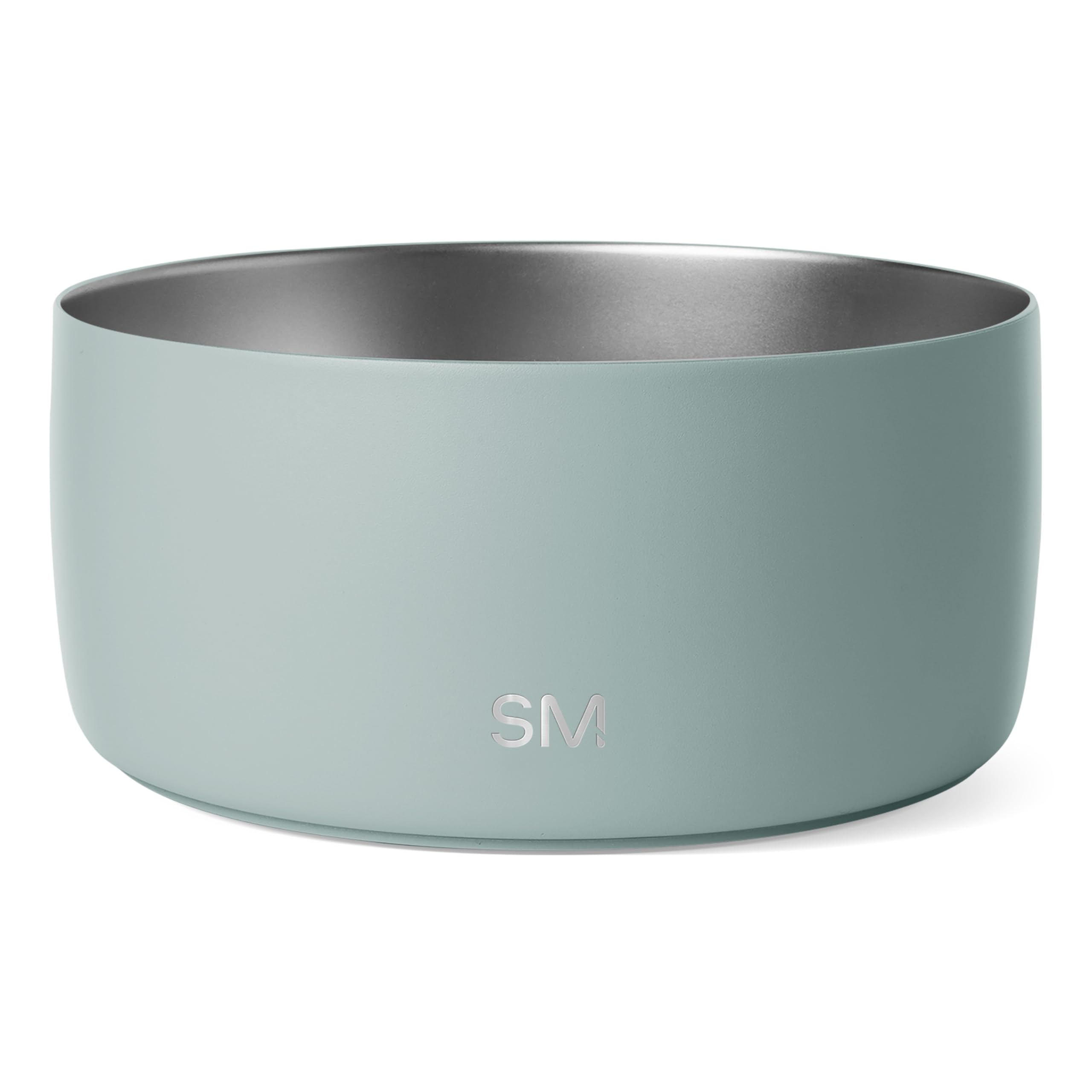 Simple Modern Stainless Steel Pet Water Bowl for Dogs & Cats, Large 8 Cups, Sea Glass Sage, Insulated, No Tip No Slip, Model DB-L-SGS