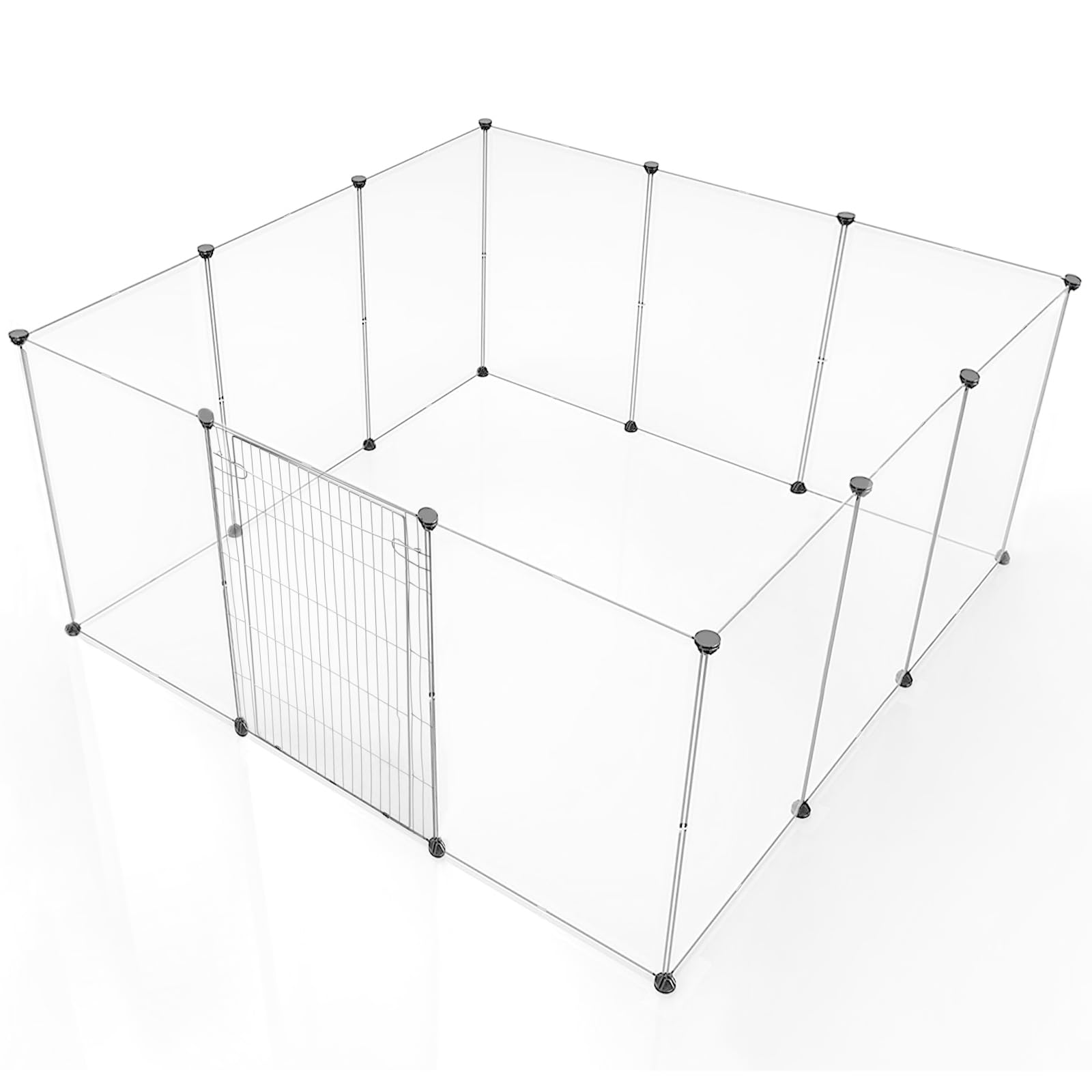 Brian & Dany Dog Playpen Portable For Small Animals, Dog Play Pen Indoor, Transparent Pet Playpen For Puppies, Cats, 80'' L X 40