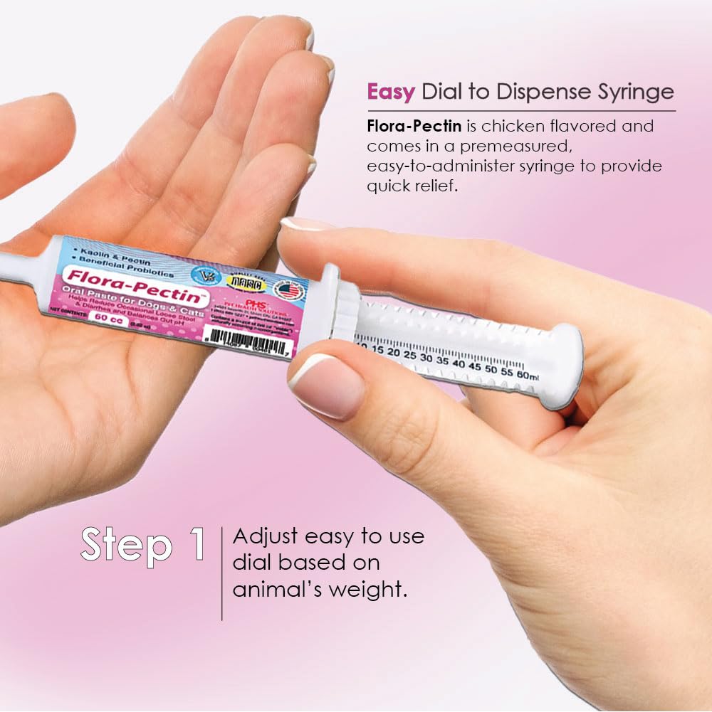 FLORA-PECTIN Oral Paste for Dogs & Cats-Helps Reduce Occasional Loose Stool & Diarrhea, Balance Gut pH, Support Normal Digestion