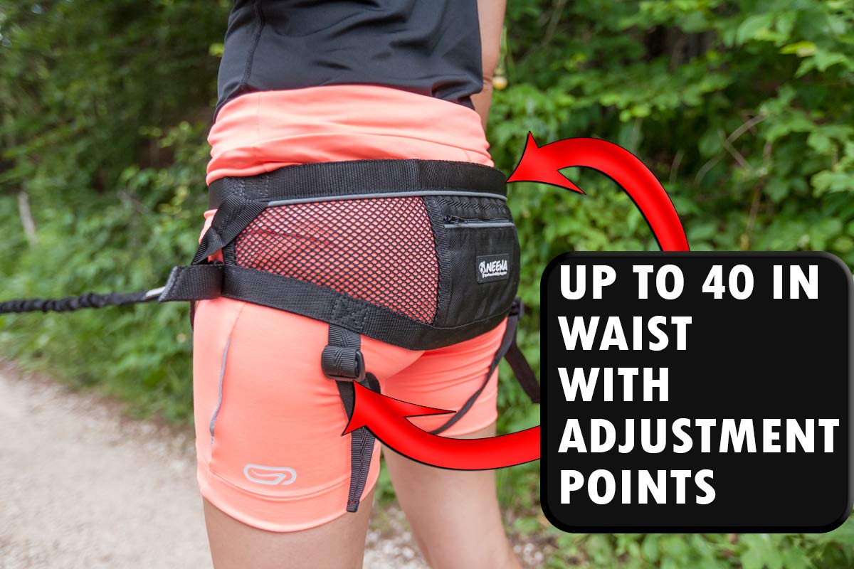 Neewa Neewa Canicross & Skijoring Belt To Run Or Walk With Your Dog With Dog ...