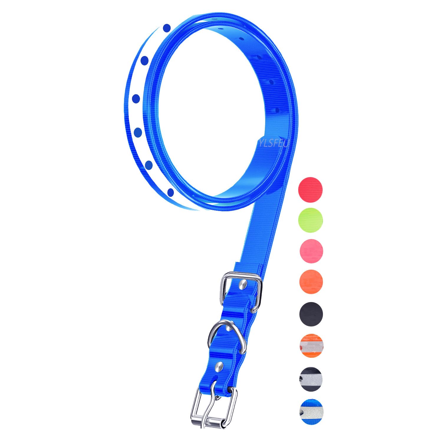 Etpet Dog Collar Strap For Most Of Electronic Training Shock Collar Receivers-Adjustable Durable Waterproof Odorless 3/4 Inch Collar Replacement For Barking Fence-Pet Tpu Collar Strap