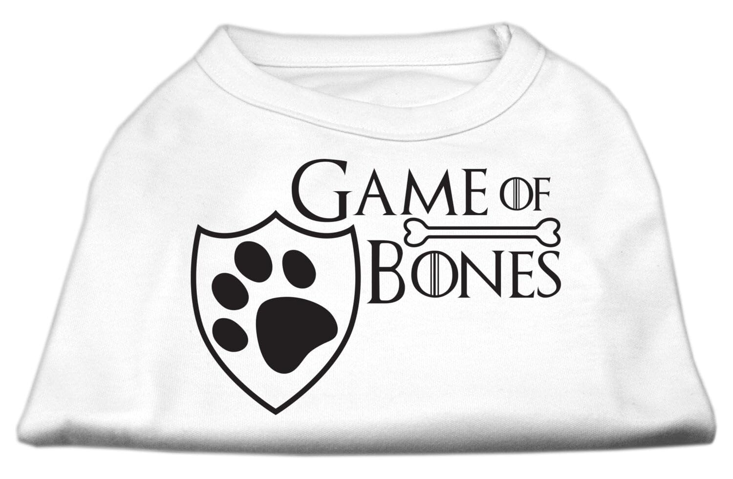 Pet Dog & Cat Shirt Screen Printed, 'Game Of Bones' Purple 2Xl (20-25 Lbs.)