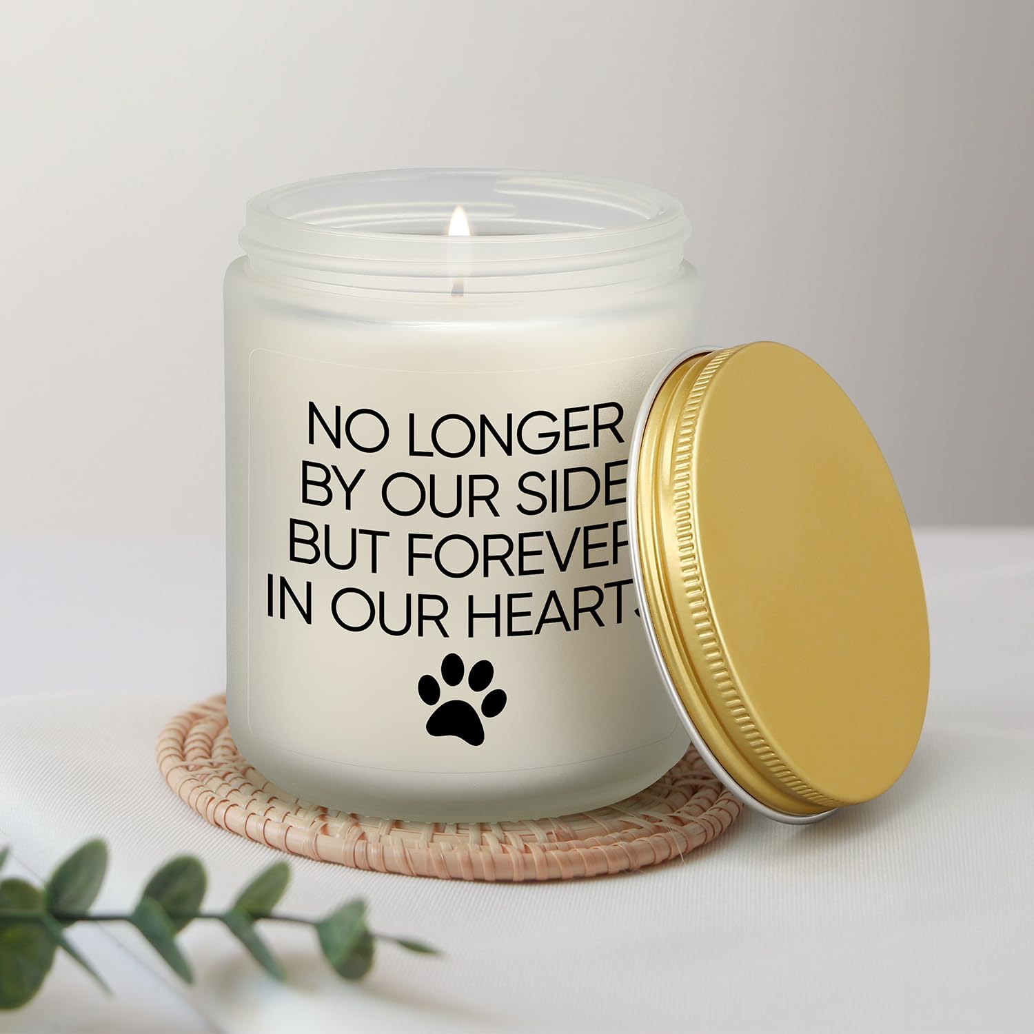 Cingue Dog Memorial Gifts For Loss Of Dog, Pet Gifts, Pets Sympathy Gift, Bereavement Remembrance Cat Candle, Passing Away Condo