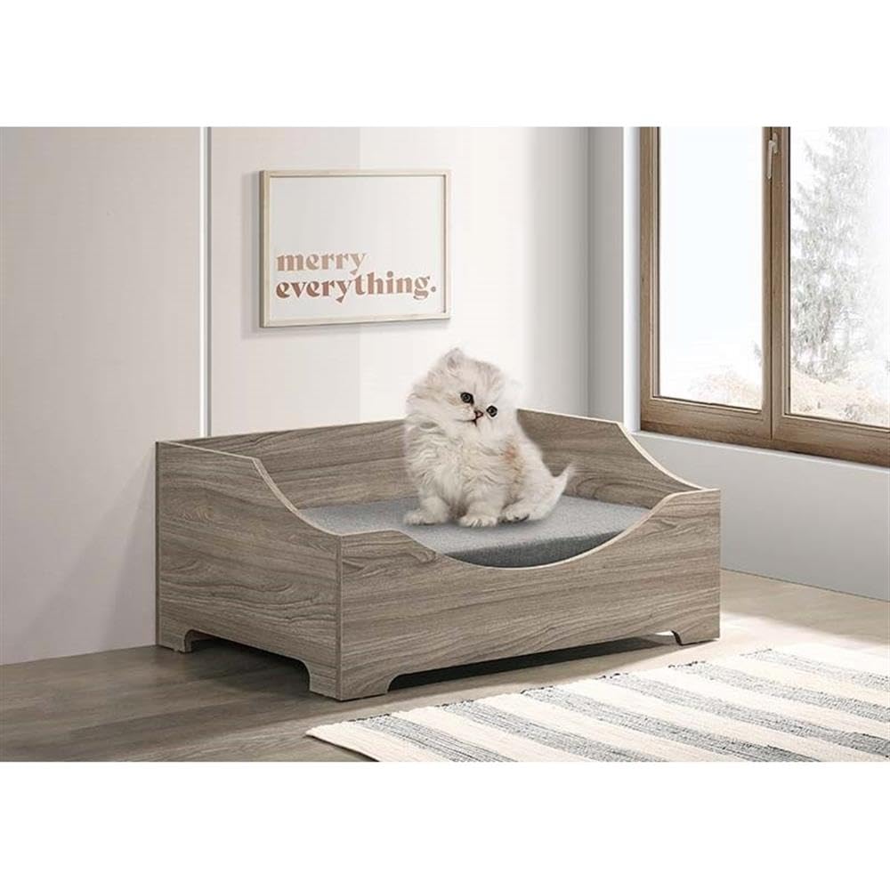 Progressive Furniture ZoZo Pet Bed W/Cushion in Sand/Gray