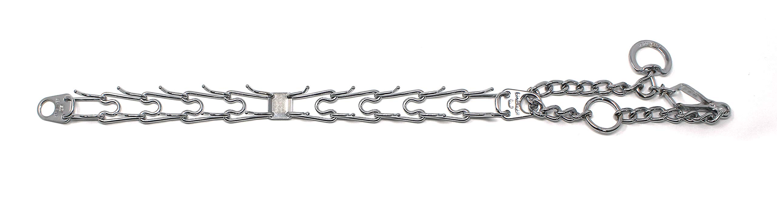 Hs Herm. Sprenger Germany Prong Dog Training Collar With Quick Release Buckle Ultra-Plus Chrome Plated Steel Pet Pinch Collar No