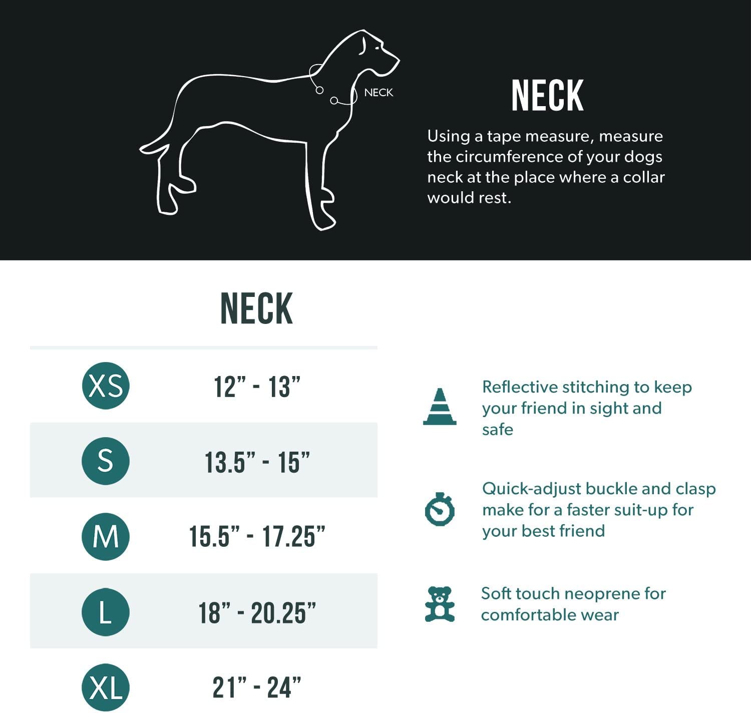 Ezydog Neo Dog Collar, Medium, Black