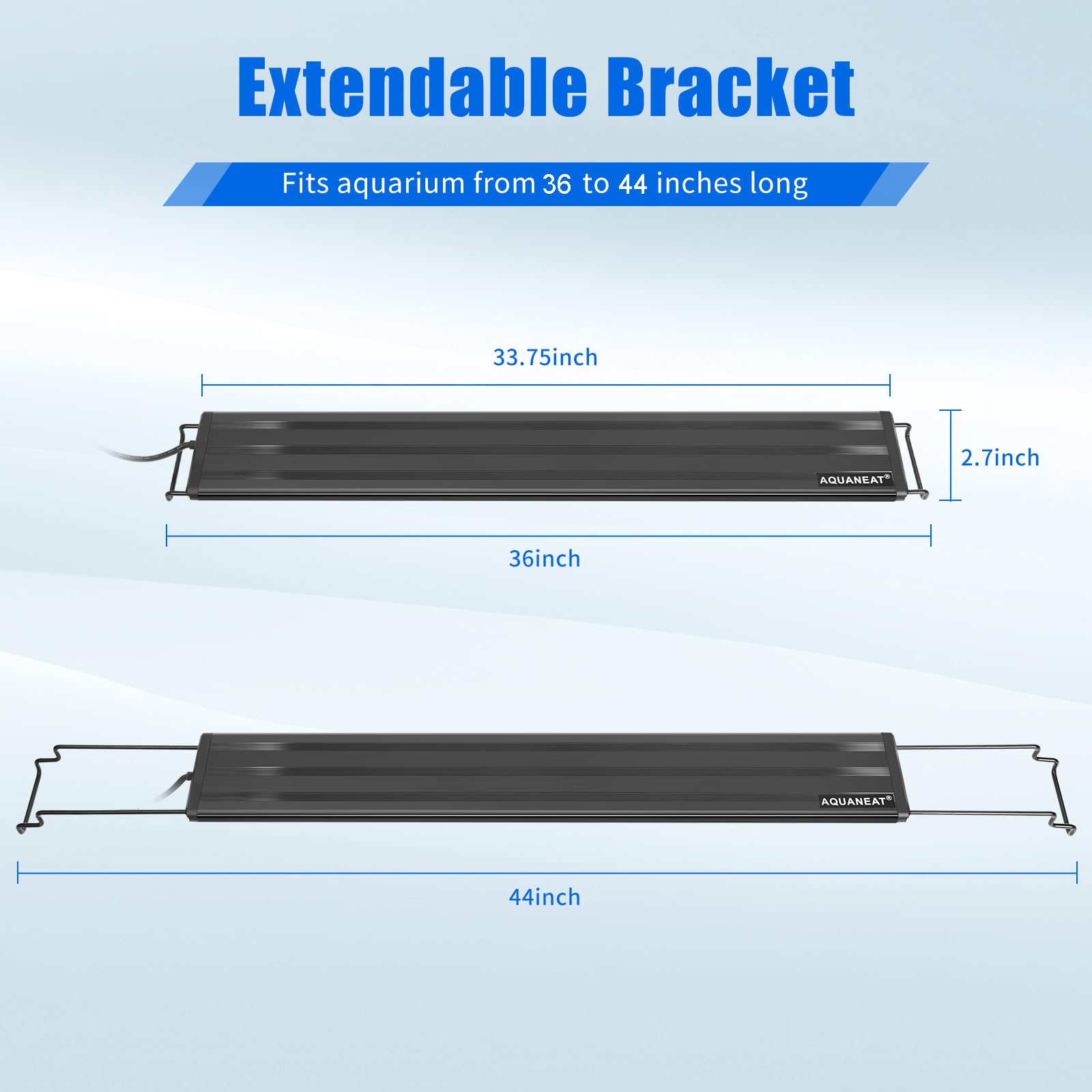 Aquaneat Led Aquarium Light Full Spectrum For 36 Inch To 44 Inch Fish Tank Light Fresh Water
