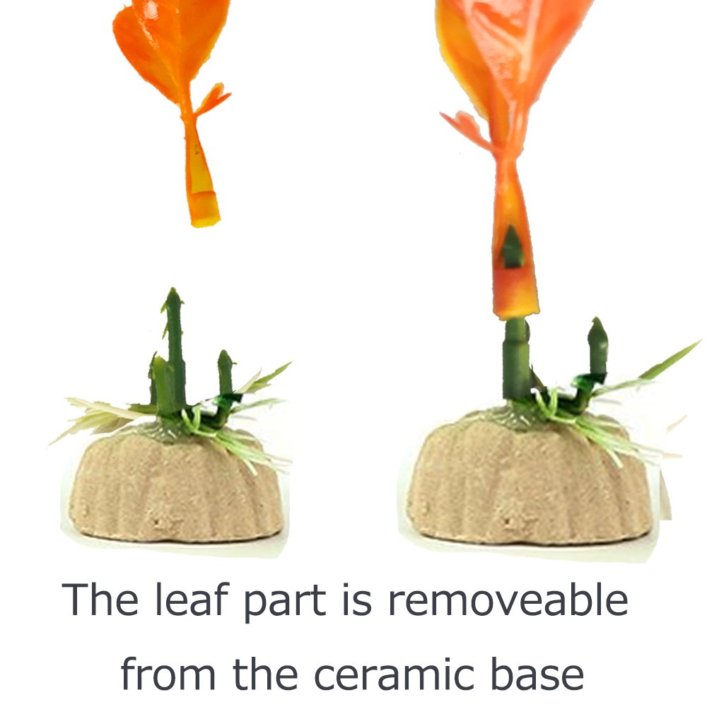 Comsun 10 Pack Artificial Aquarium Plants, Small Size 4 To 4.5 Inch Approximate Height Fish Tank Decorations Home Décor Plastic