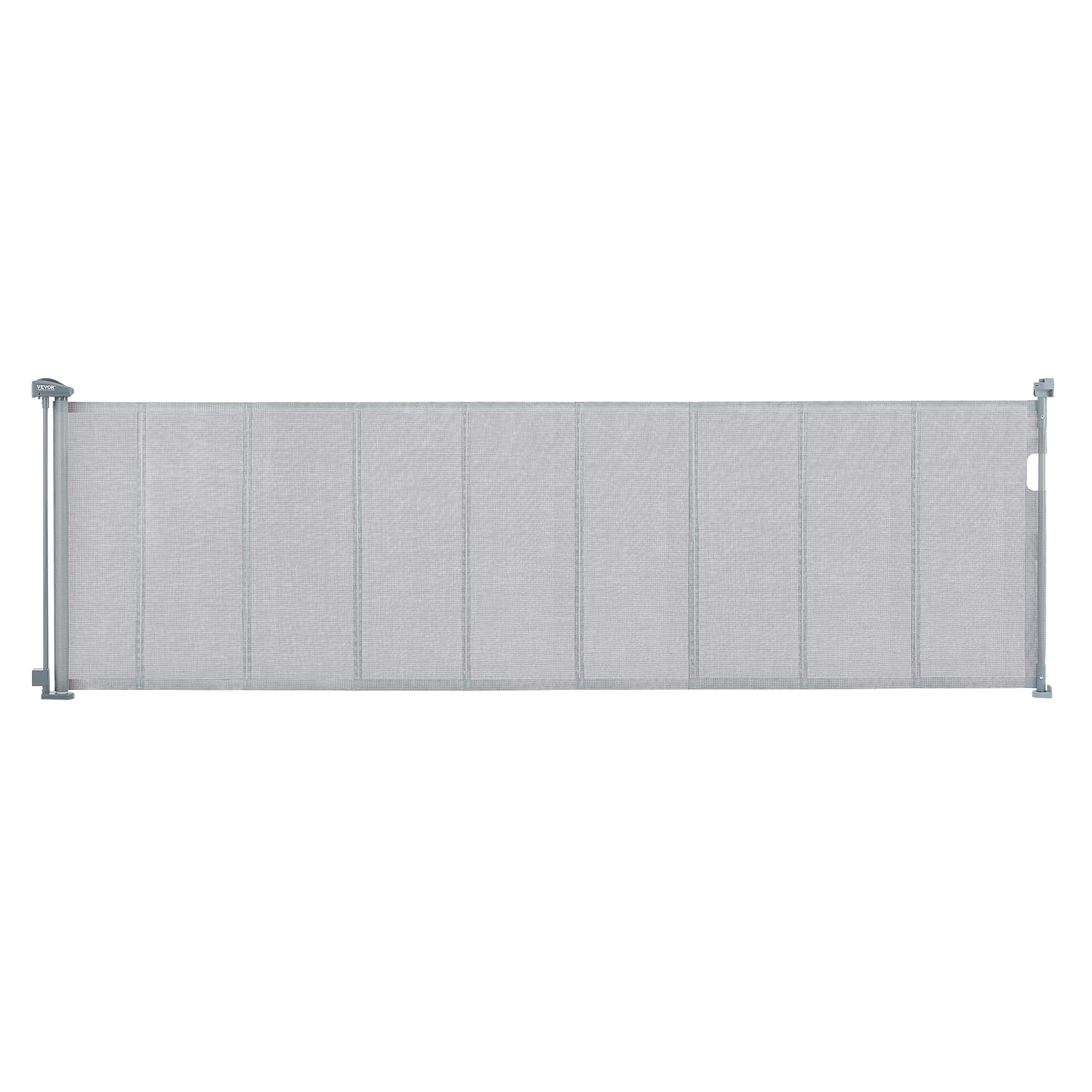Vevor Retractable Baby Gates For Stairs, Extends Up To 116' Wide, Mesh Dog Gate For The House, 34' Tall Extra Wide Child Safety Gates For Doorways, Hallways, Pet Cat Gate Indoor & Outdoor, Gray