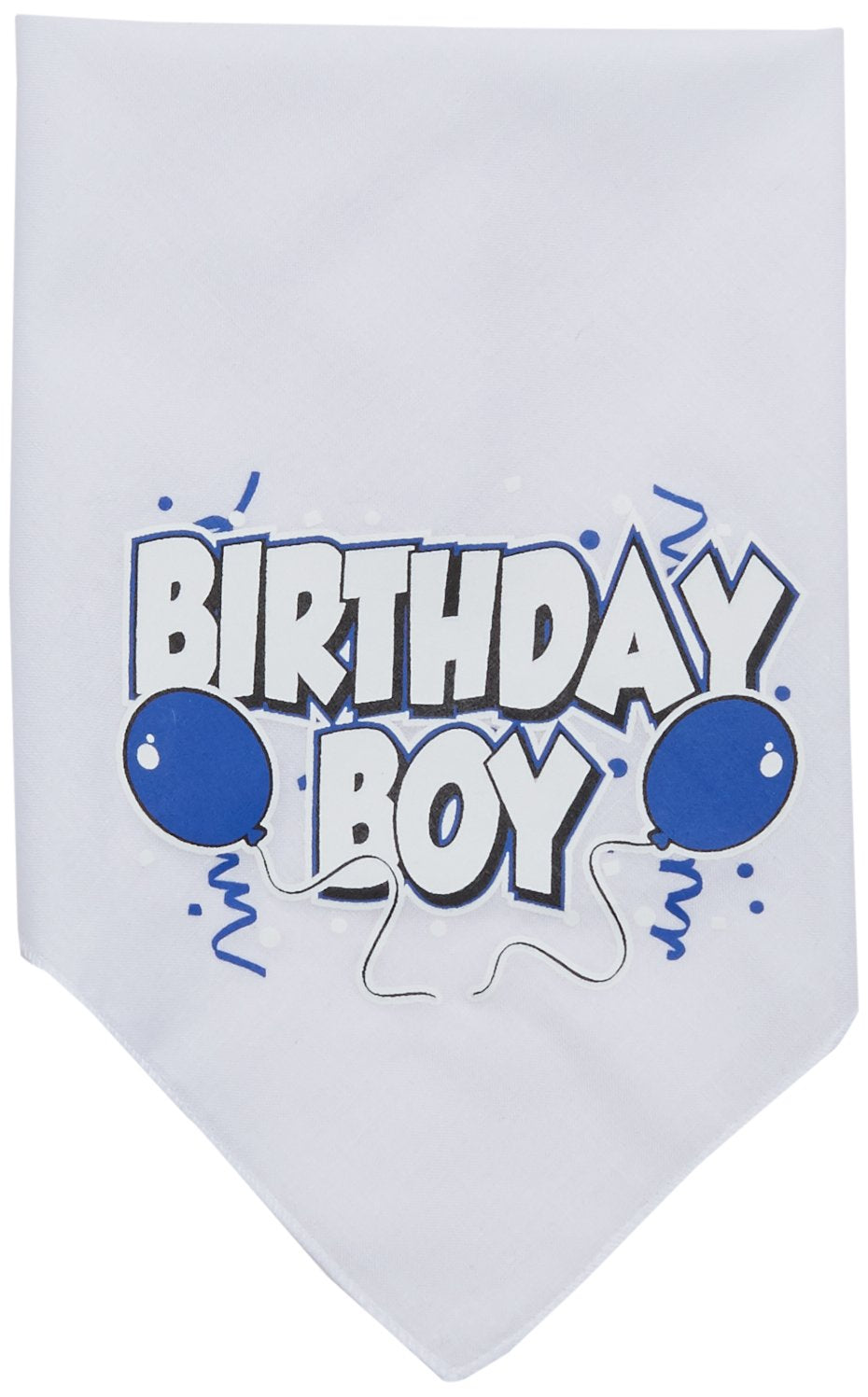 Mirage Pet Products Birthday Boy Screen Print Bandana for Pets, Small, White