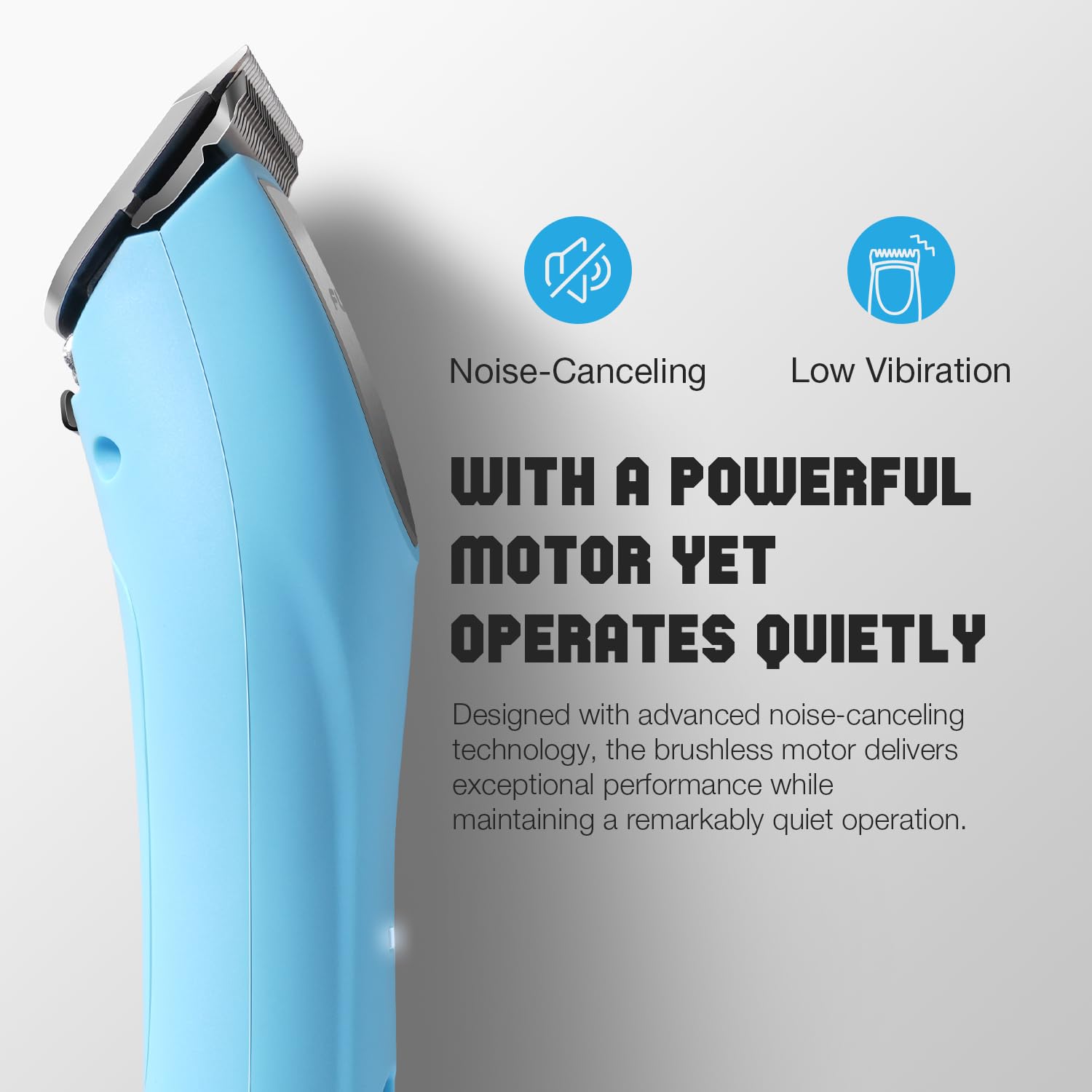Fuzzyfix Professional Dog Clippers For Grooming - 2 Speed Pet Grooming Kit For Thick Curly Matted Coats - Low Noise Heavy Duty C