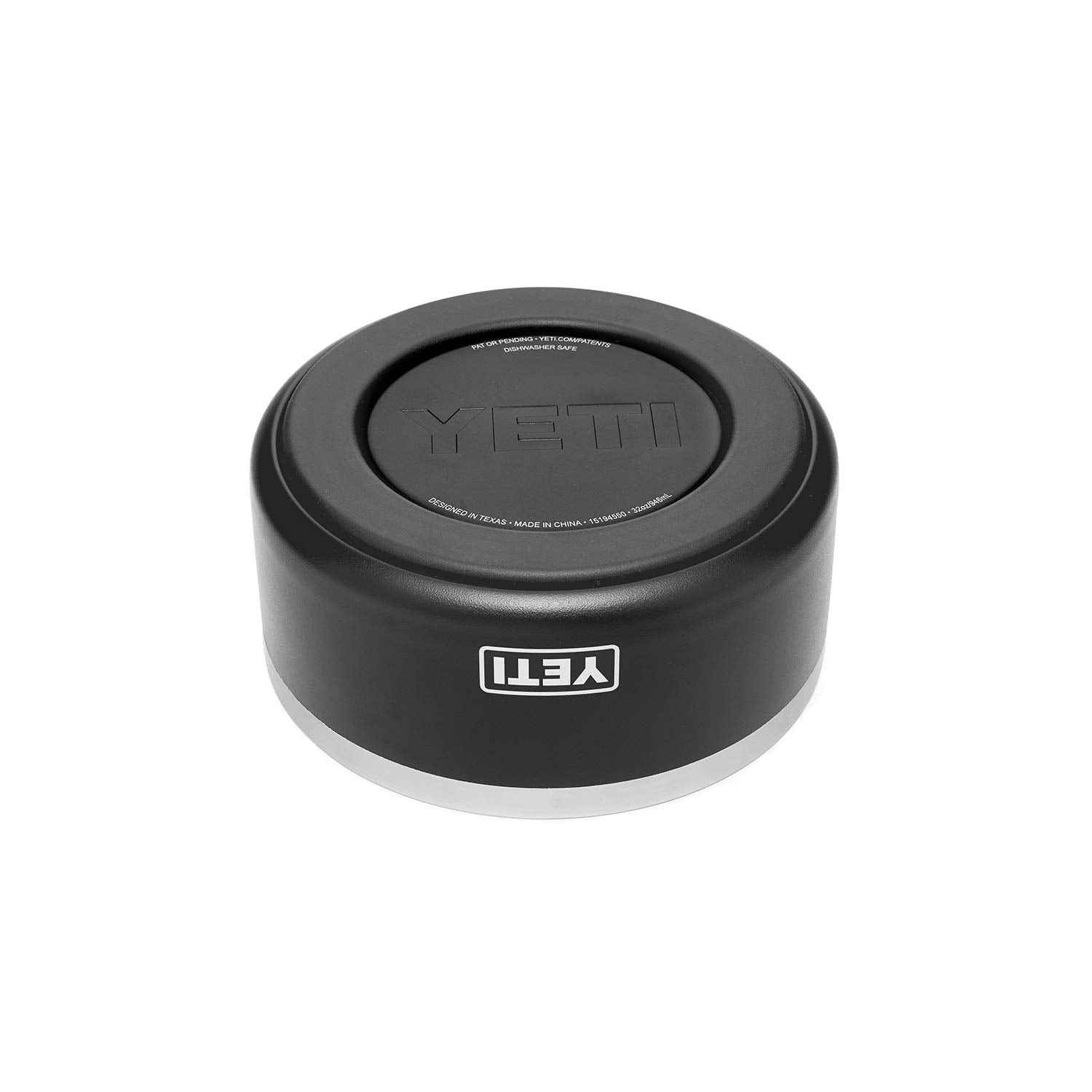 YETI Boomer 4, Stainless Steel, Non-Slip Dog Bowl, Holds 32 Ounces, Black