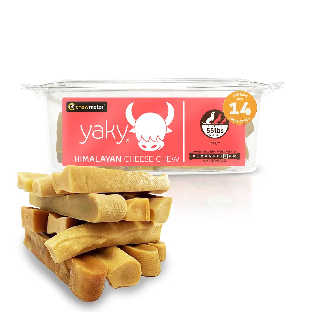 Chewmeter Himalayan Yaky Cheese Chew, 100% Natural, Long Lasting, Gluten Free, Healthy & Safe Dog Treats, Lactose & Grain Free, 