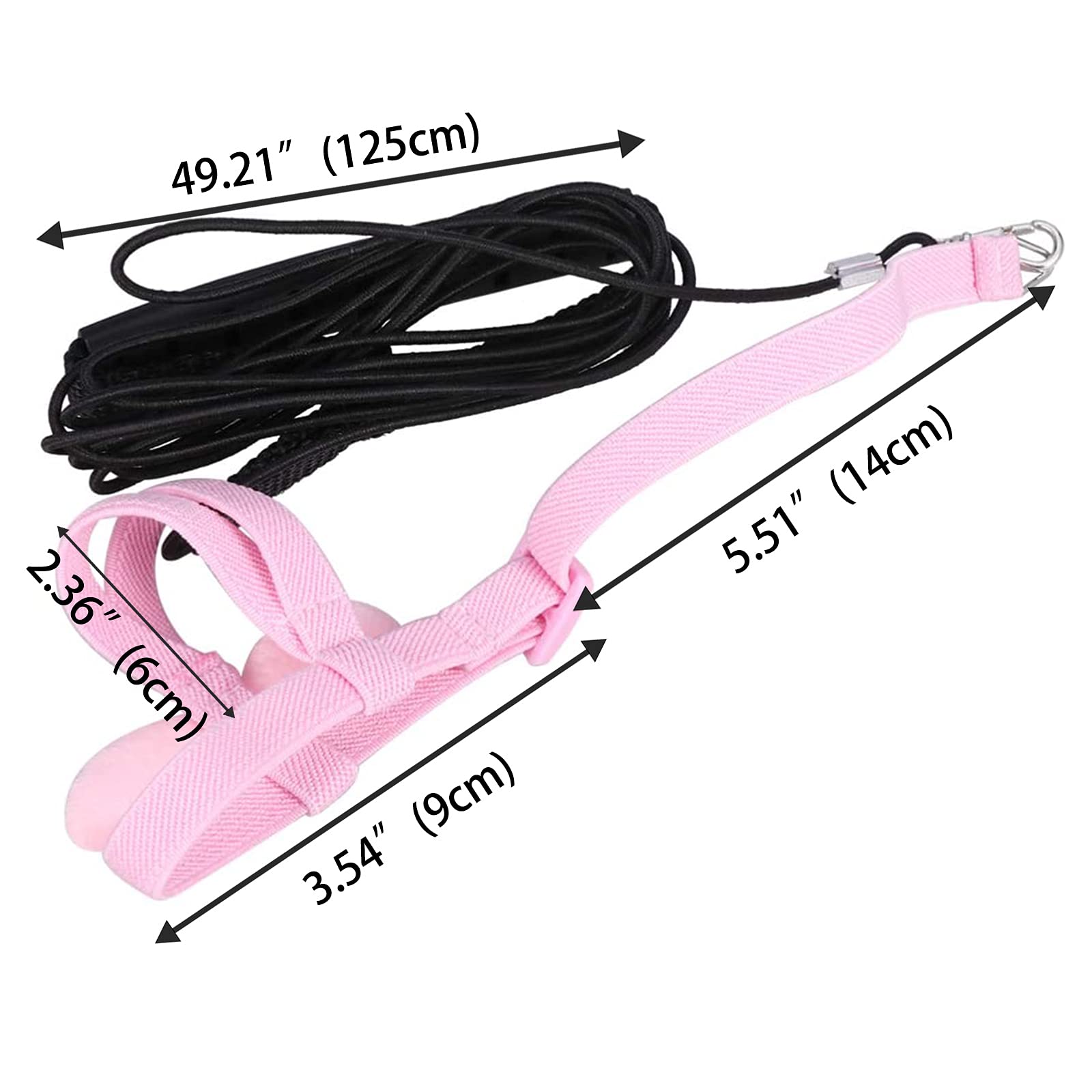 Dnoifne Pet Parrot Bird Harness And Leash, Adjustable Training Design Anti-Bite, Bird Nylon Rope With Cute Wing For Parrots, Suitable For Alexandrine, Scarlet, Keck, Mini Macaw & Same Size Bird (Pink)