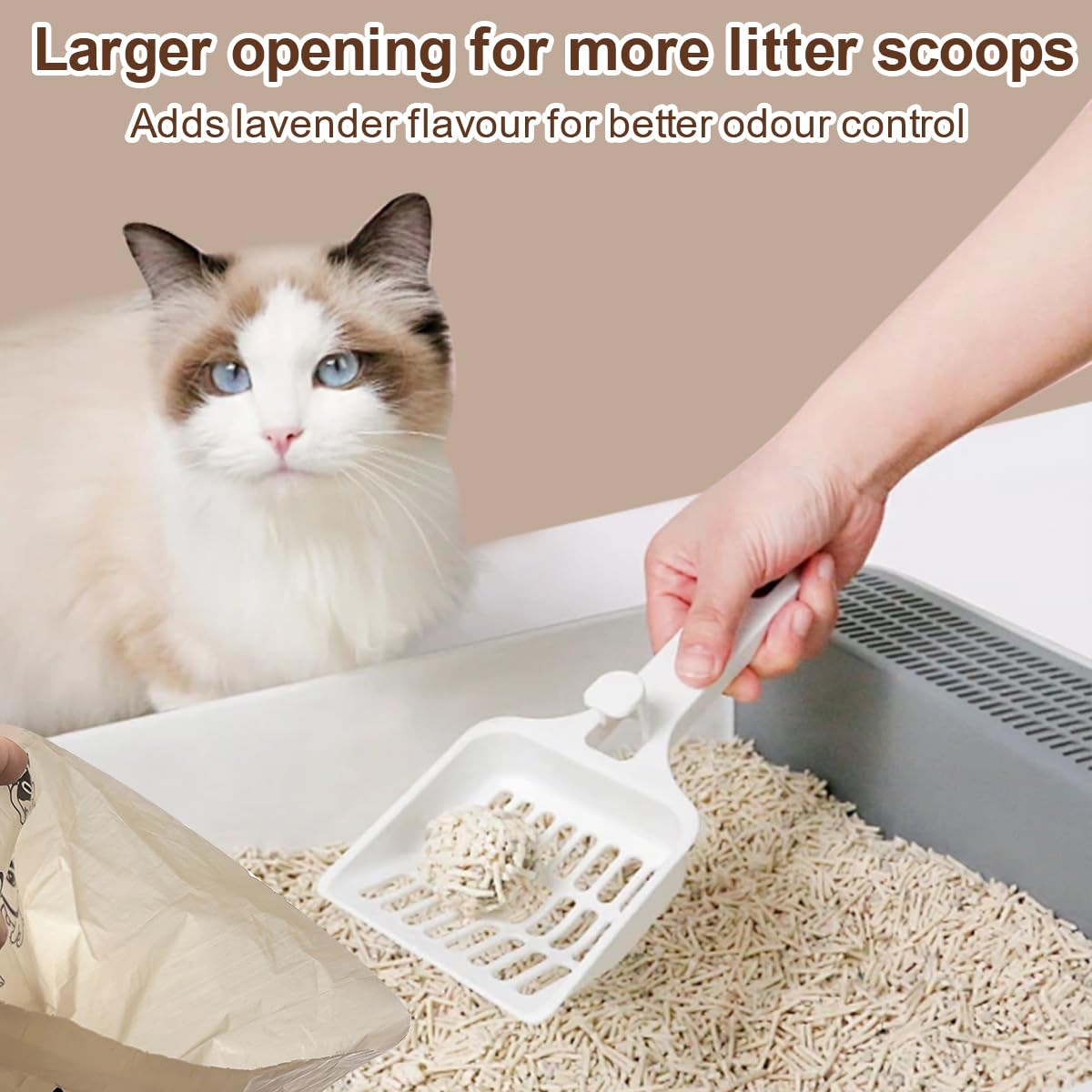 Rmancipate Coffee Dog Poo Bags Coffee Scent - 120 Large Biodegradable Poop Bags, Extra Thicken Strong Corn Starch Blended Compos