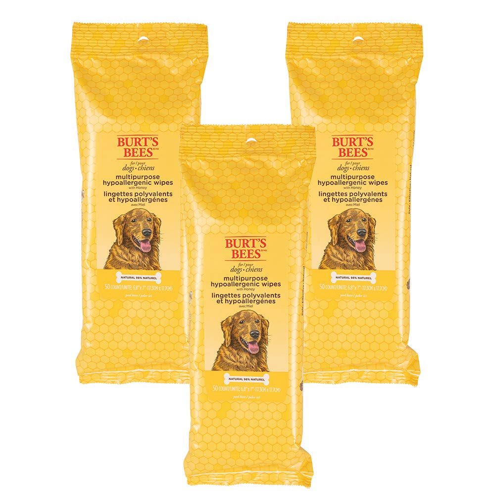 Burt'S Bees For Pets Natural Multipurpose Dog Grooming Wipes  Puppy & Dog Wipes For All Purpose Cleaning  Cruelty Free, Sulfate 