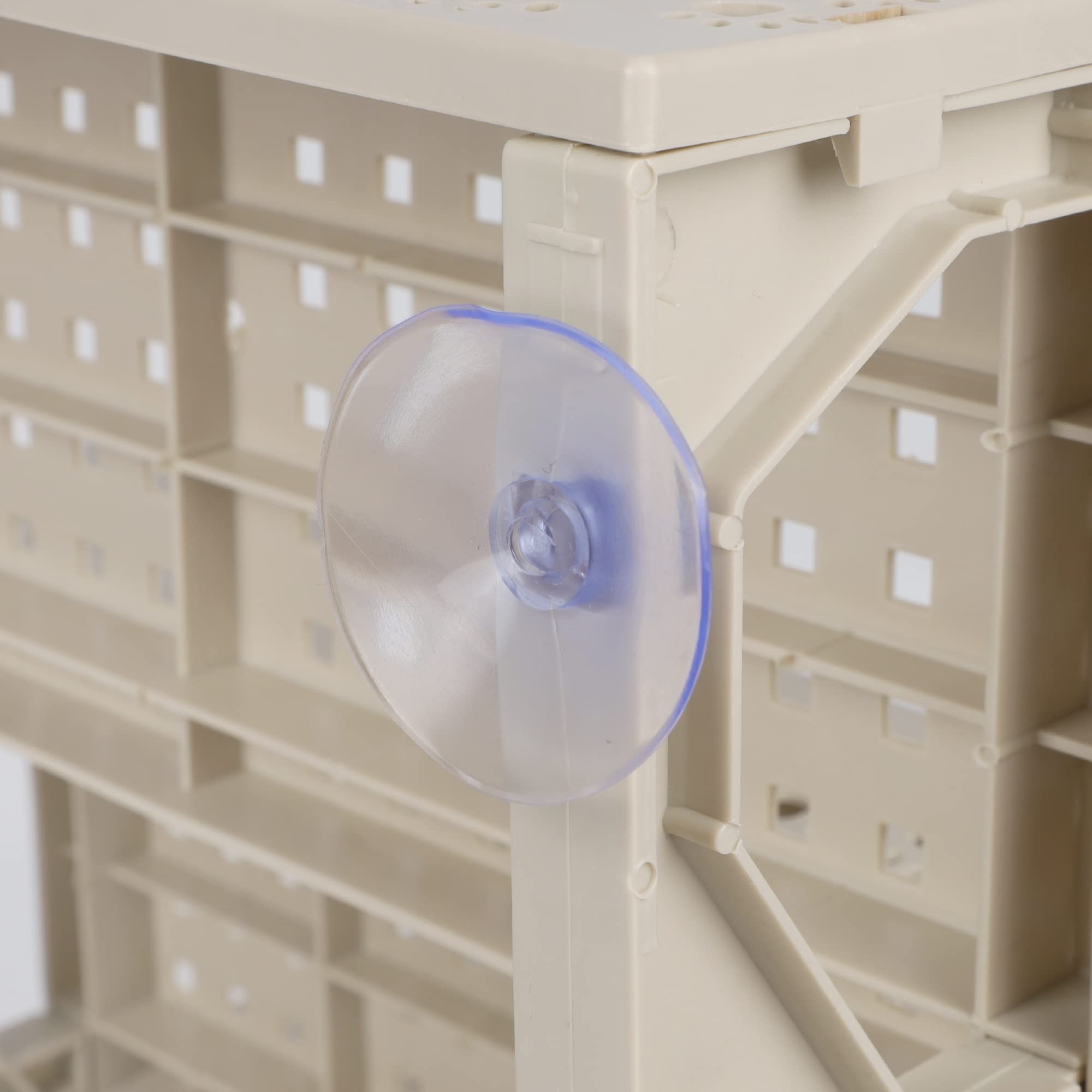 Yofit Doggy Steps - Non-Slip 3 Steps Pet Stairs For Cats And Dogs, Foldable Plastic With Washable Carpet Holds Up To 50 Lbs (Gra