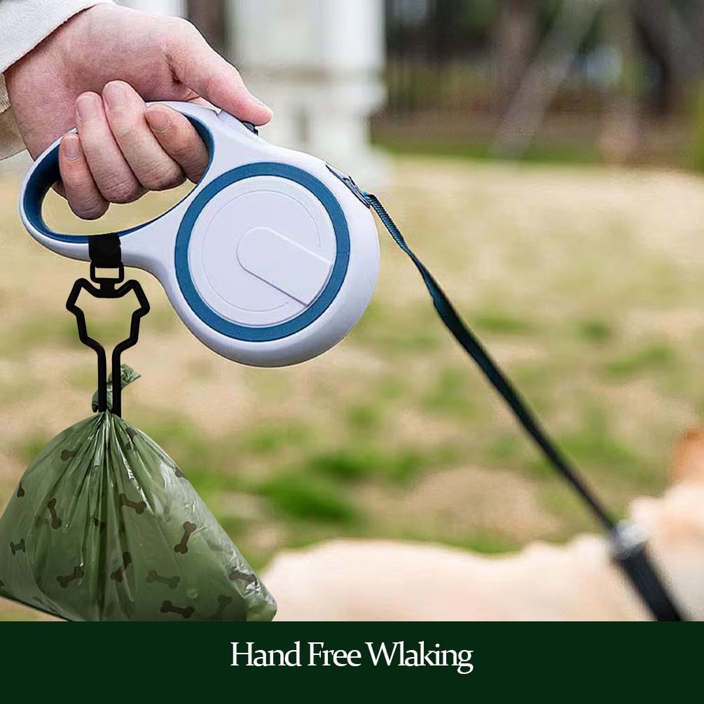 Dog Poop Bag Holder, Waste Bag Holder, Dog Poop Bag Carrier, Hand Free Holder (6 Pack, Black)