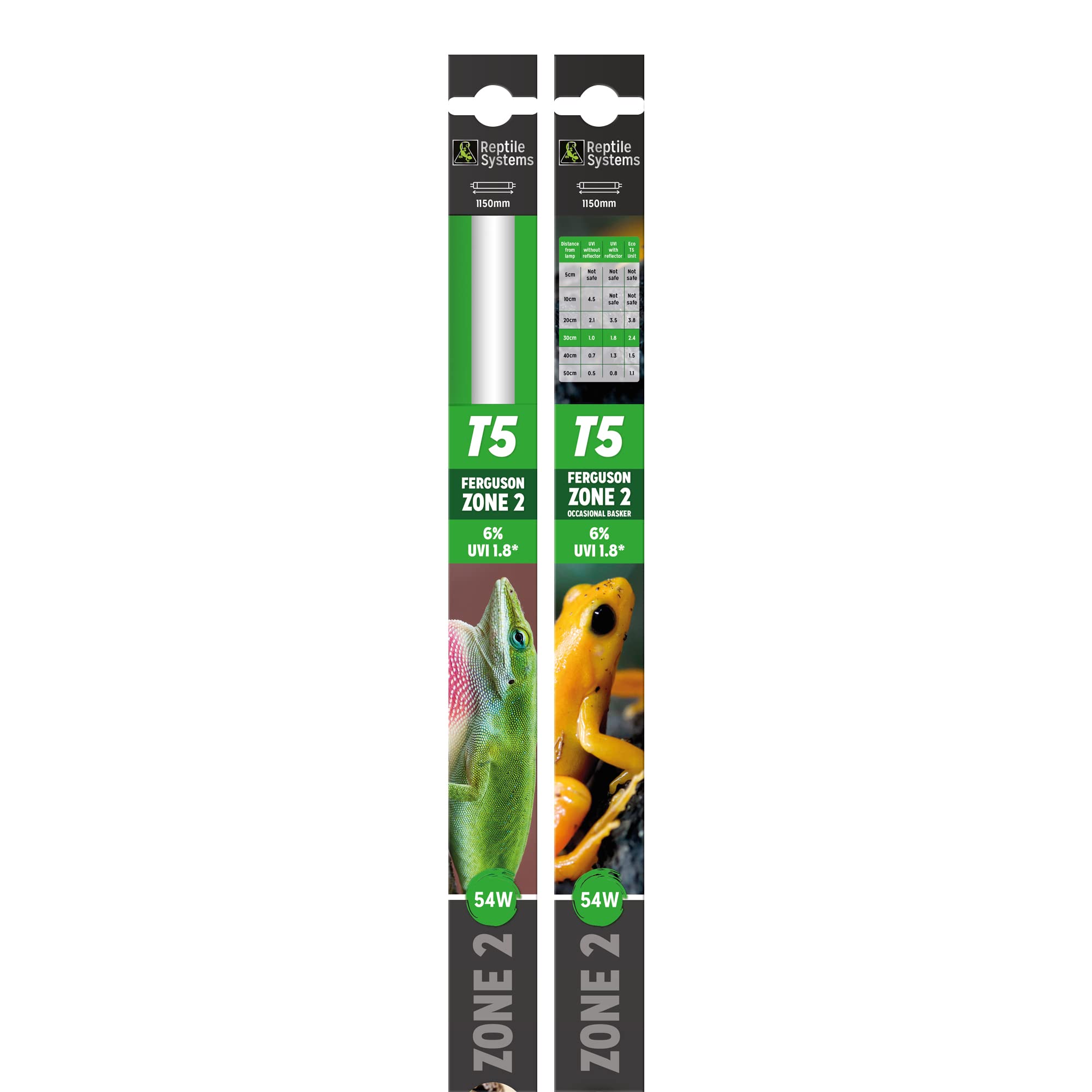 Reptile Systems T5 Ferguson Zone 2 Reptile Lamp - 48-in, 54-watt - Light for Reptiles, Chameleons & Geckos - Ideal for Tanks & V