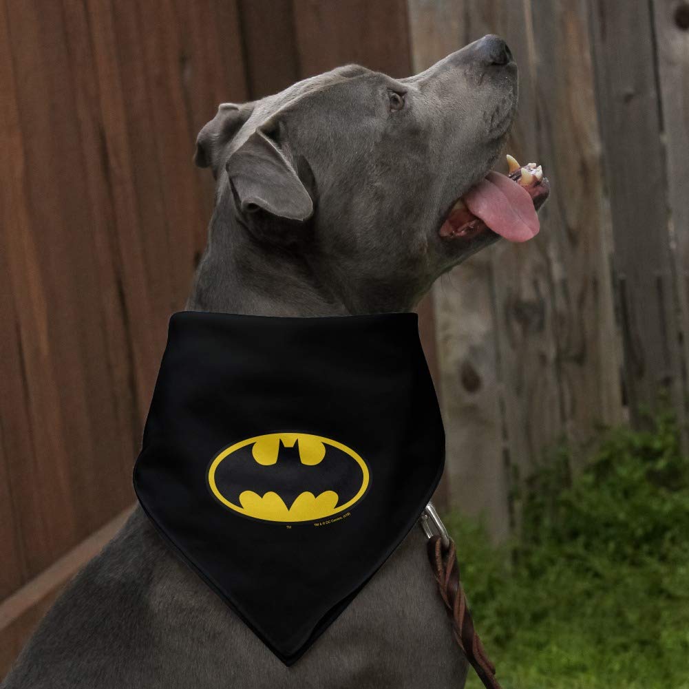 Graphics & More Batman Classic Bat Shield Logo Dog Pet Bandana